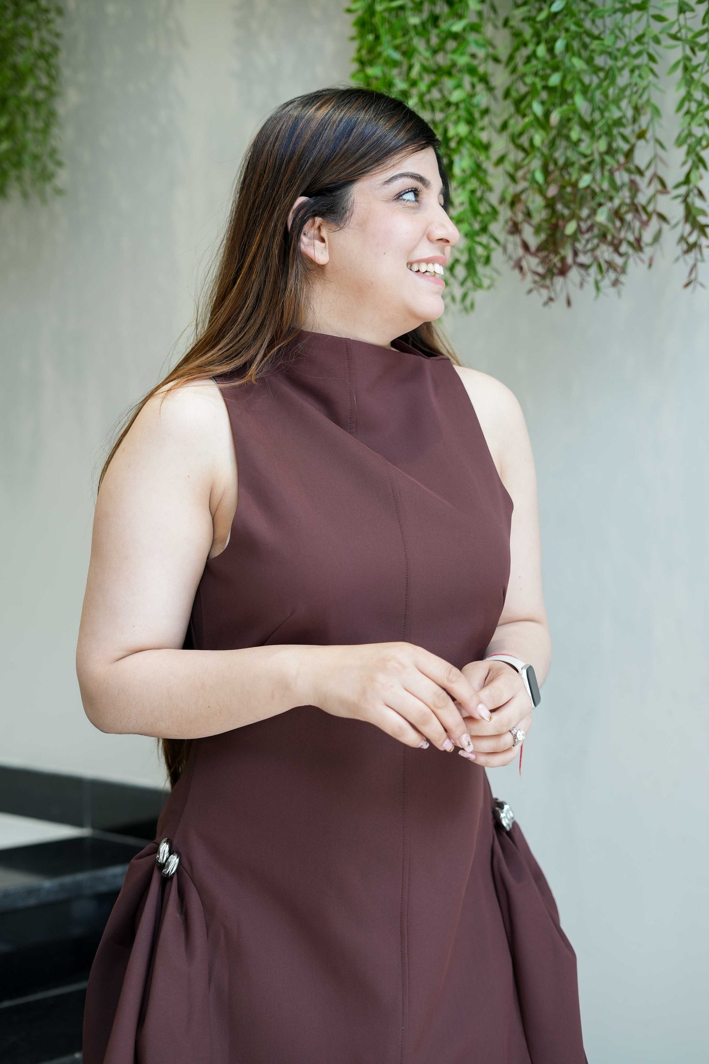 Klove Brown Short Dress