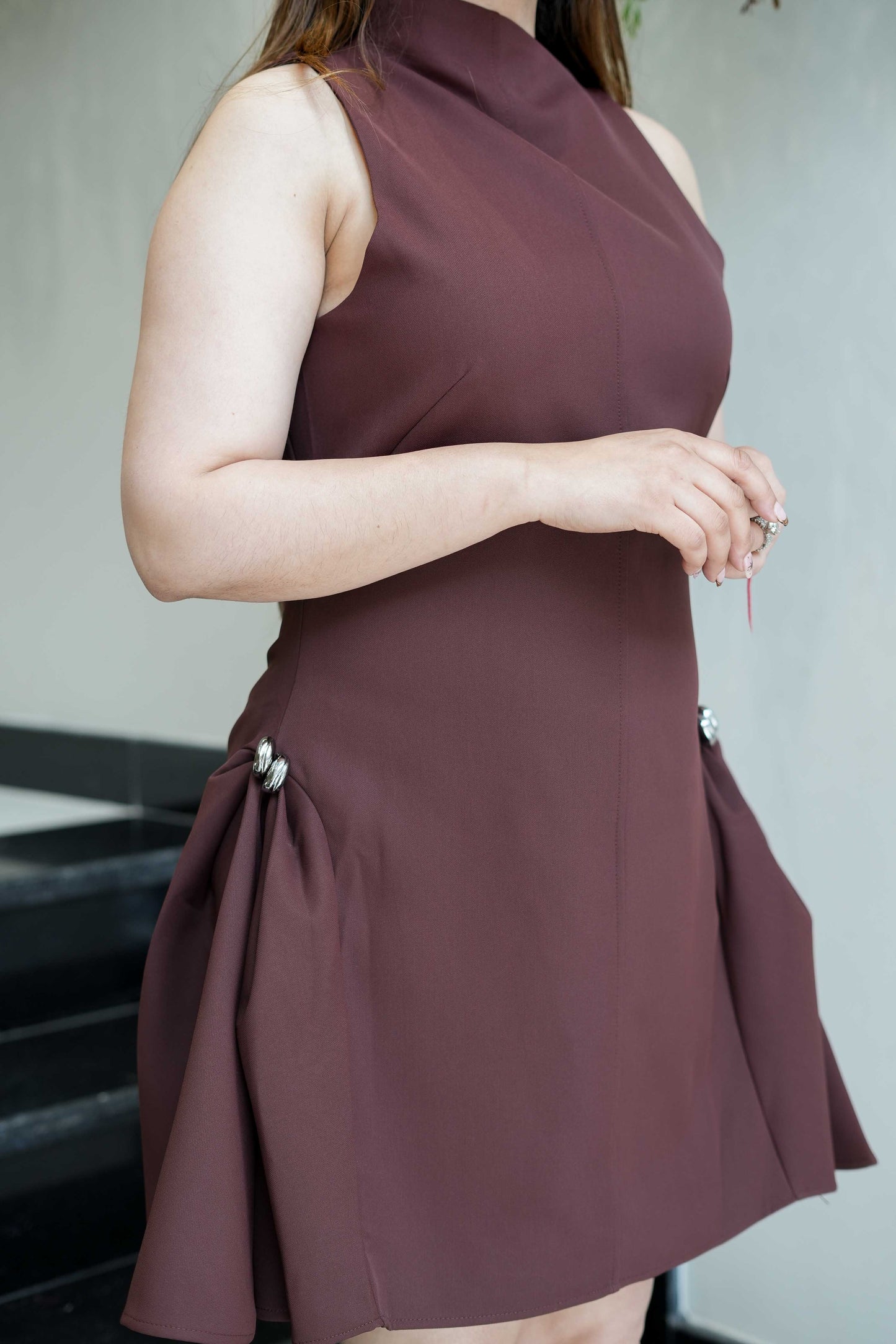 Klove Brown Short Dress