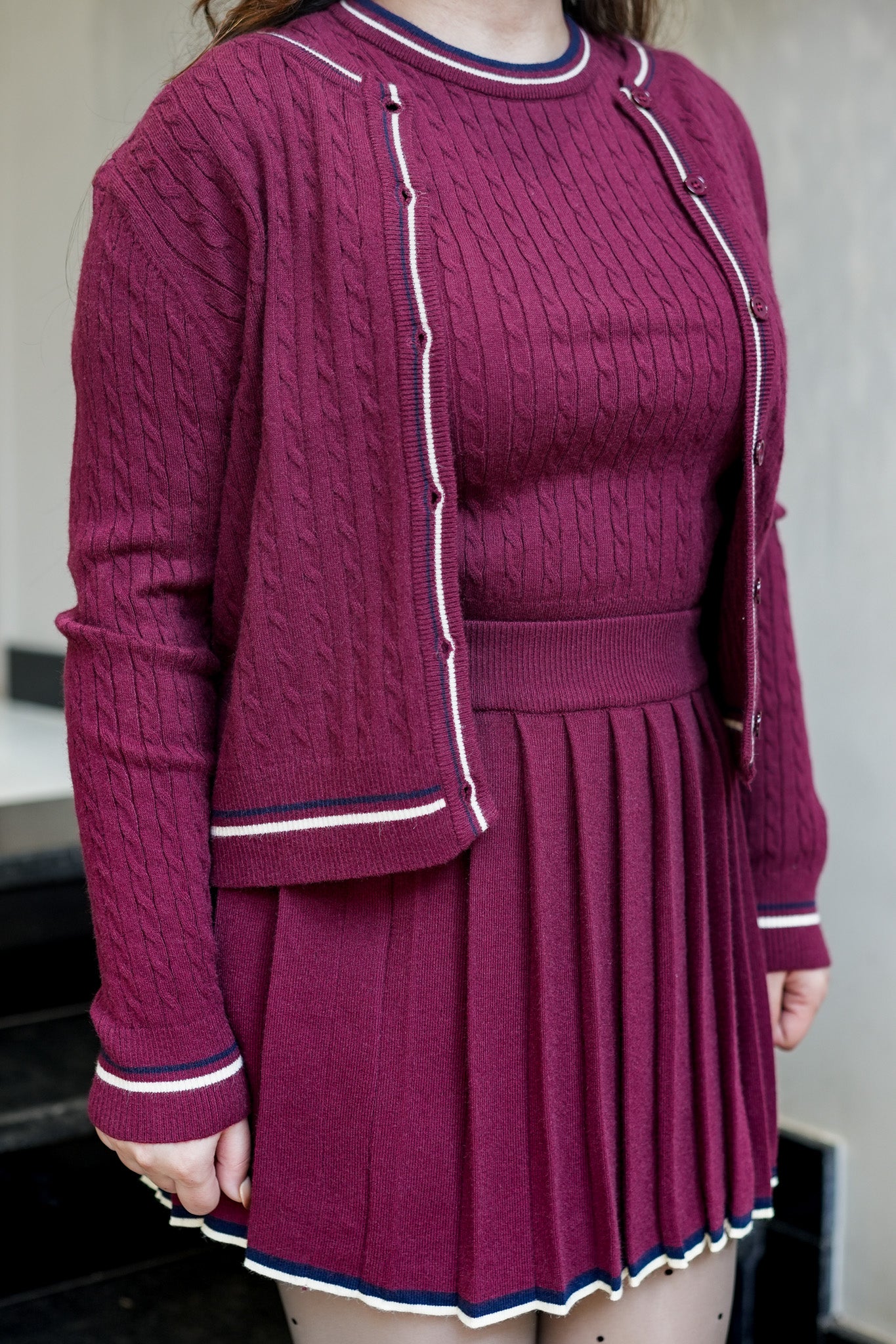 Elio Knitted Skirt Set