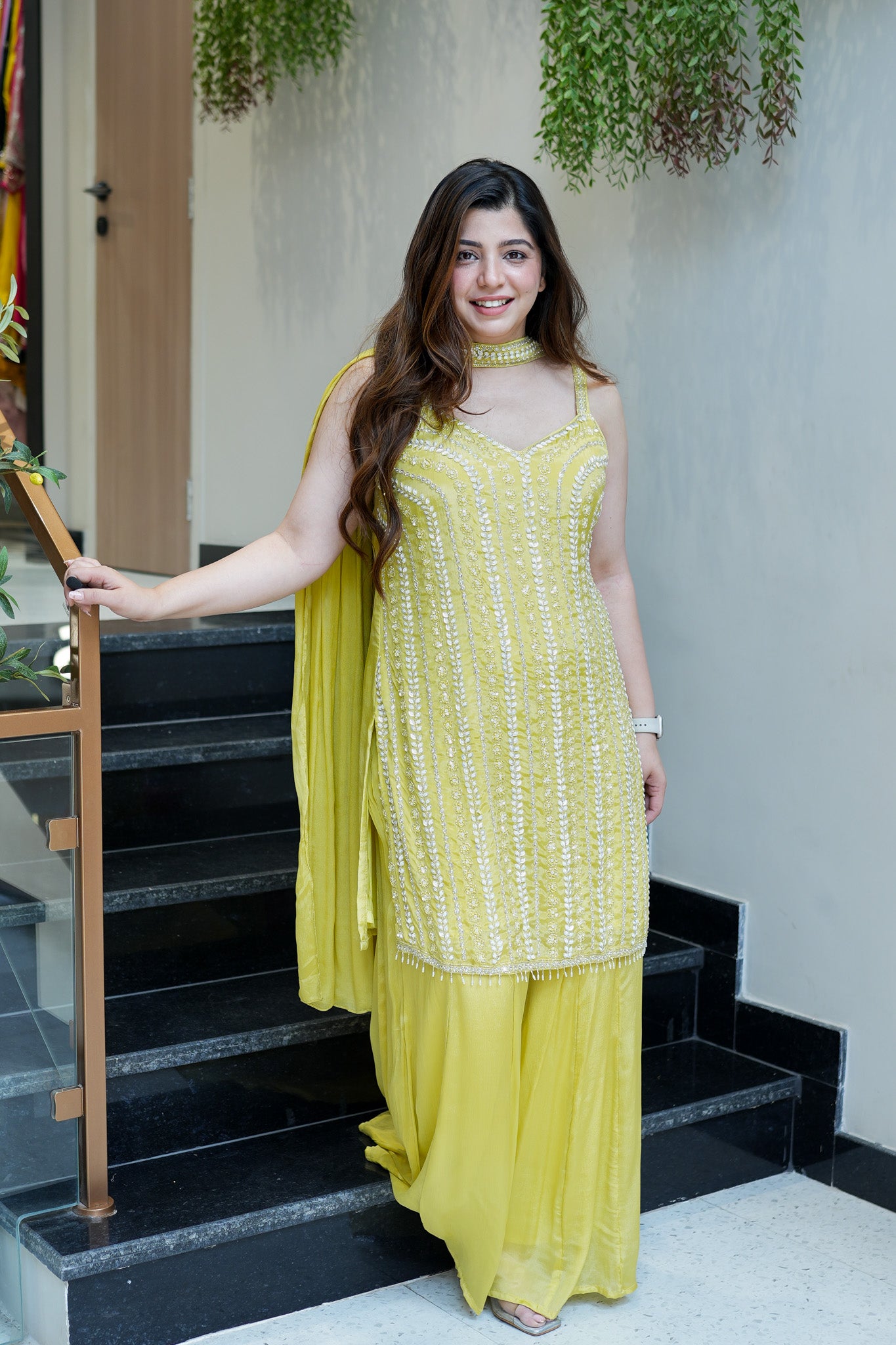Varaha Luxe Cut Sleeves Embroidered Suit