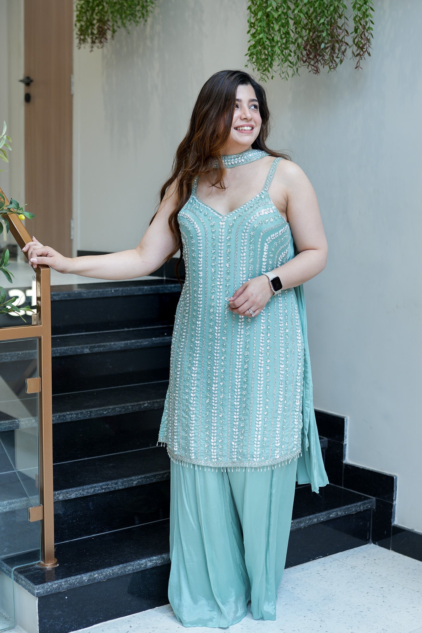 Varaha Luxe Cut Sleeves Embroidered Suit