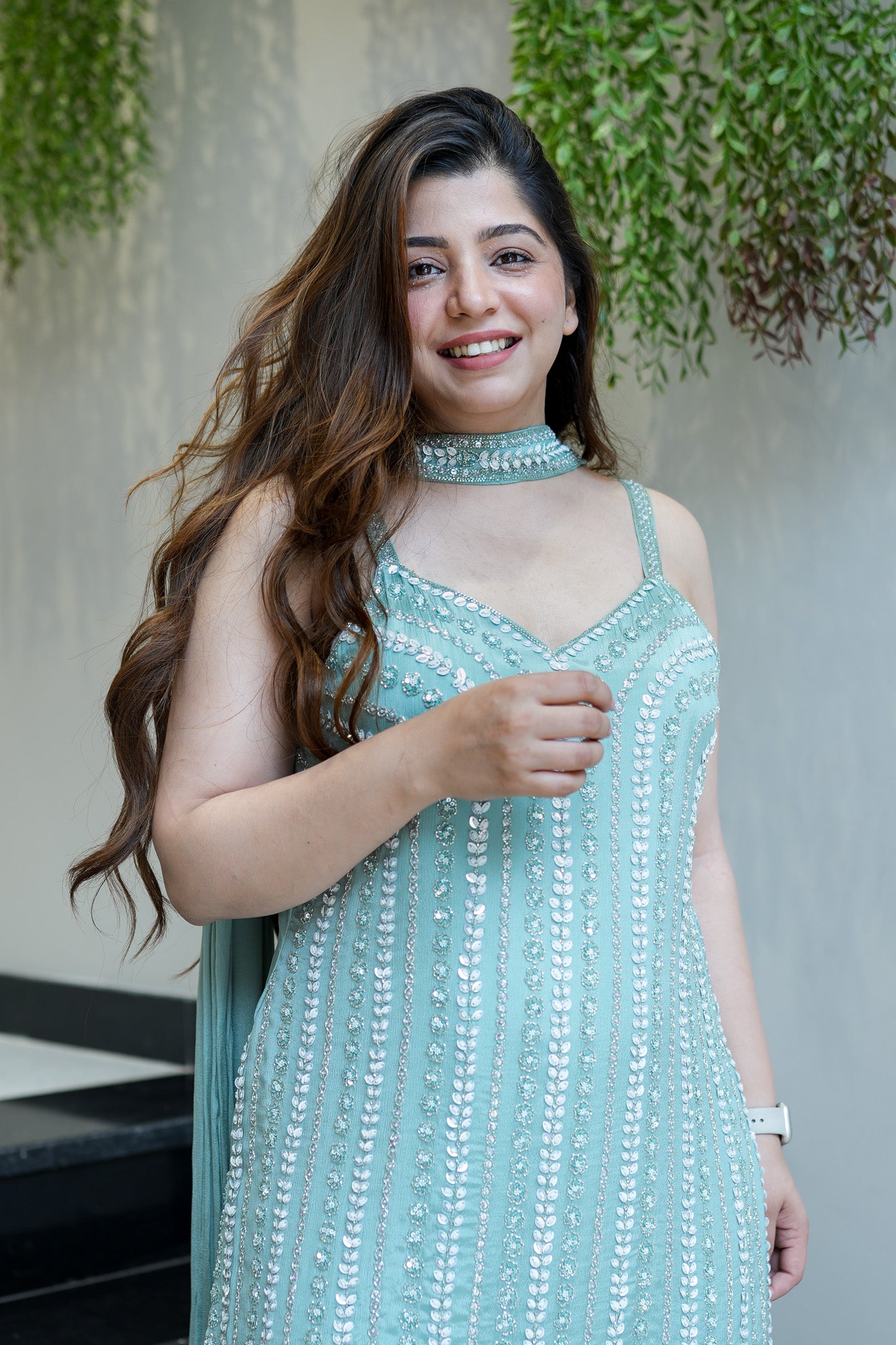 Varaha Luxe Cut Sleeves Embroidered Suit
