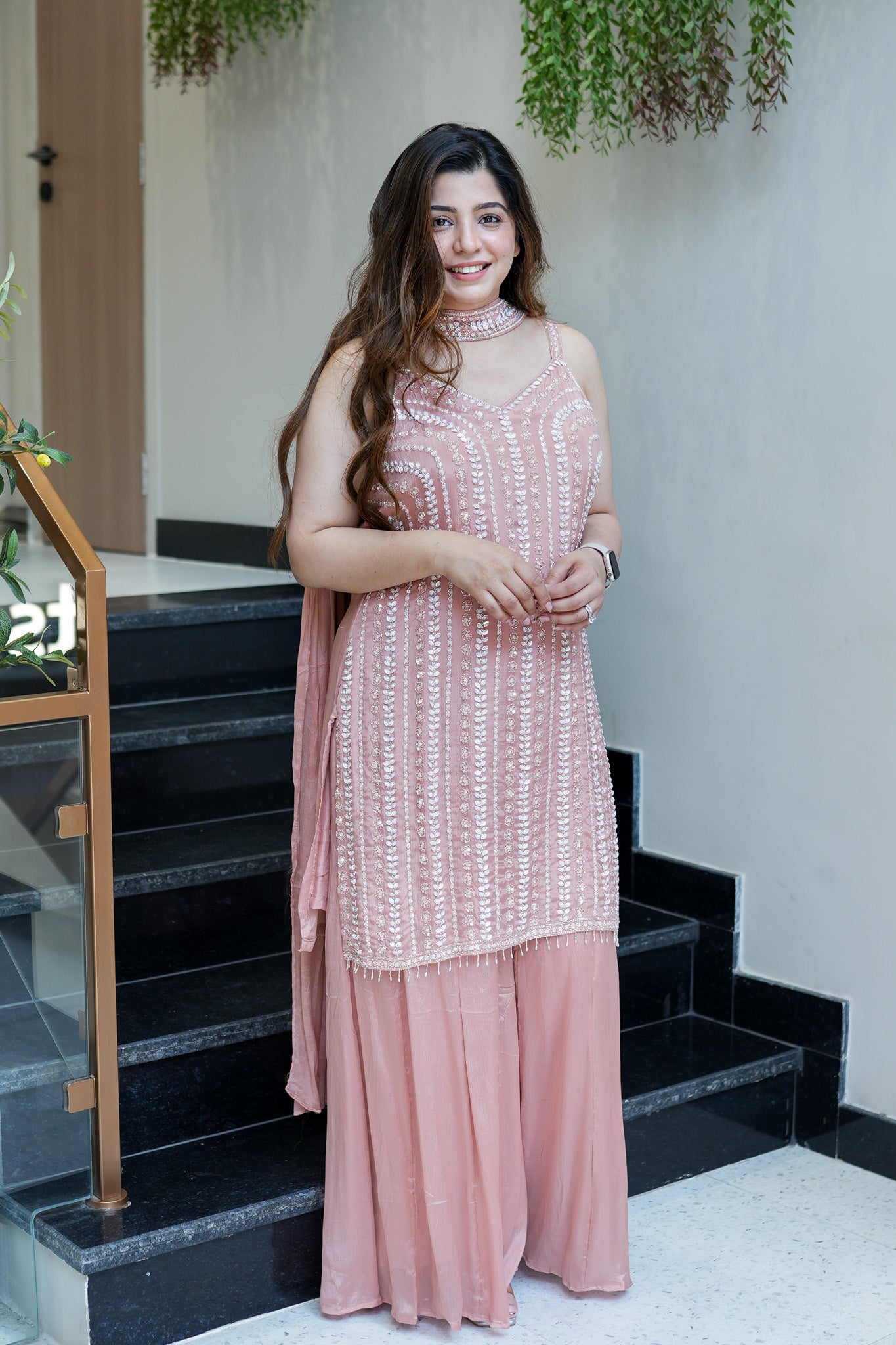 Varaha Luxe Cut Sleeves Embroidered Suit