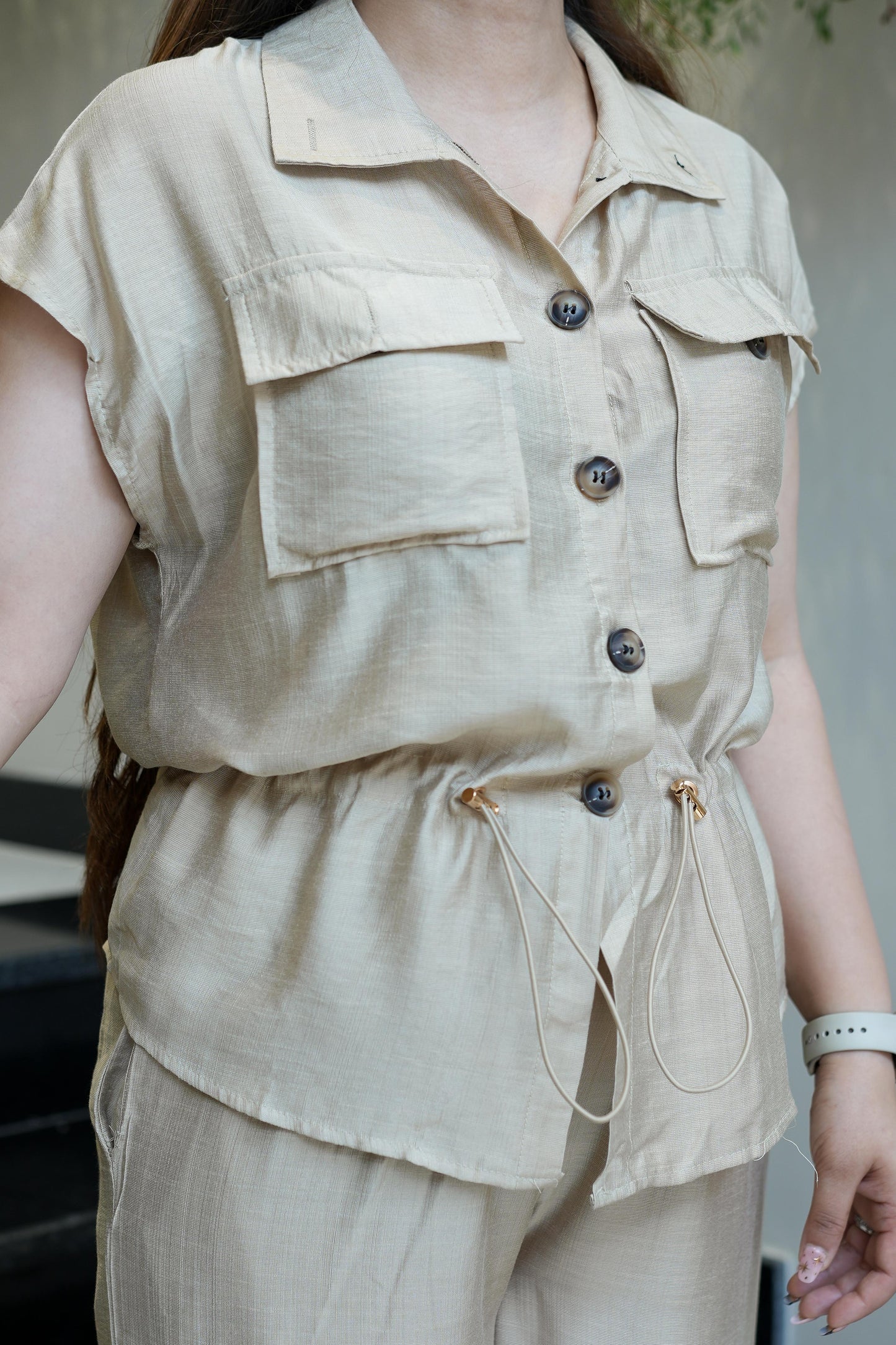 Ken Beige Linen Co ord