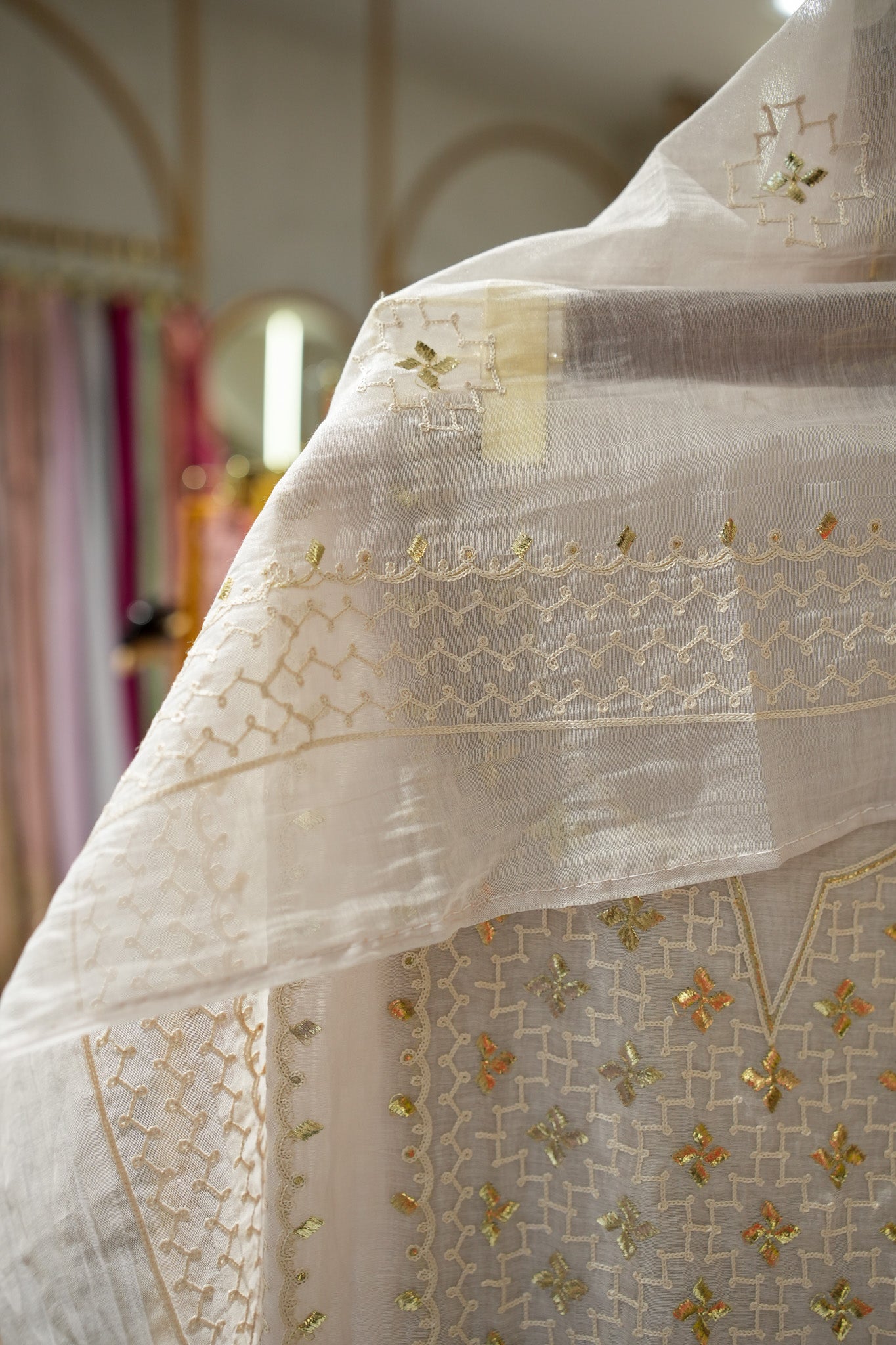 Rynaa Cotton Gotta Unstitched Suit