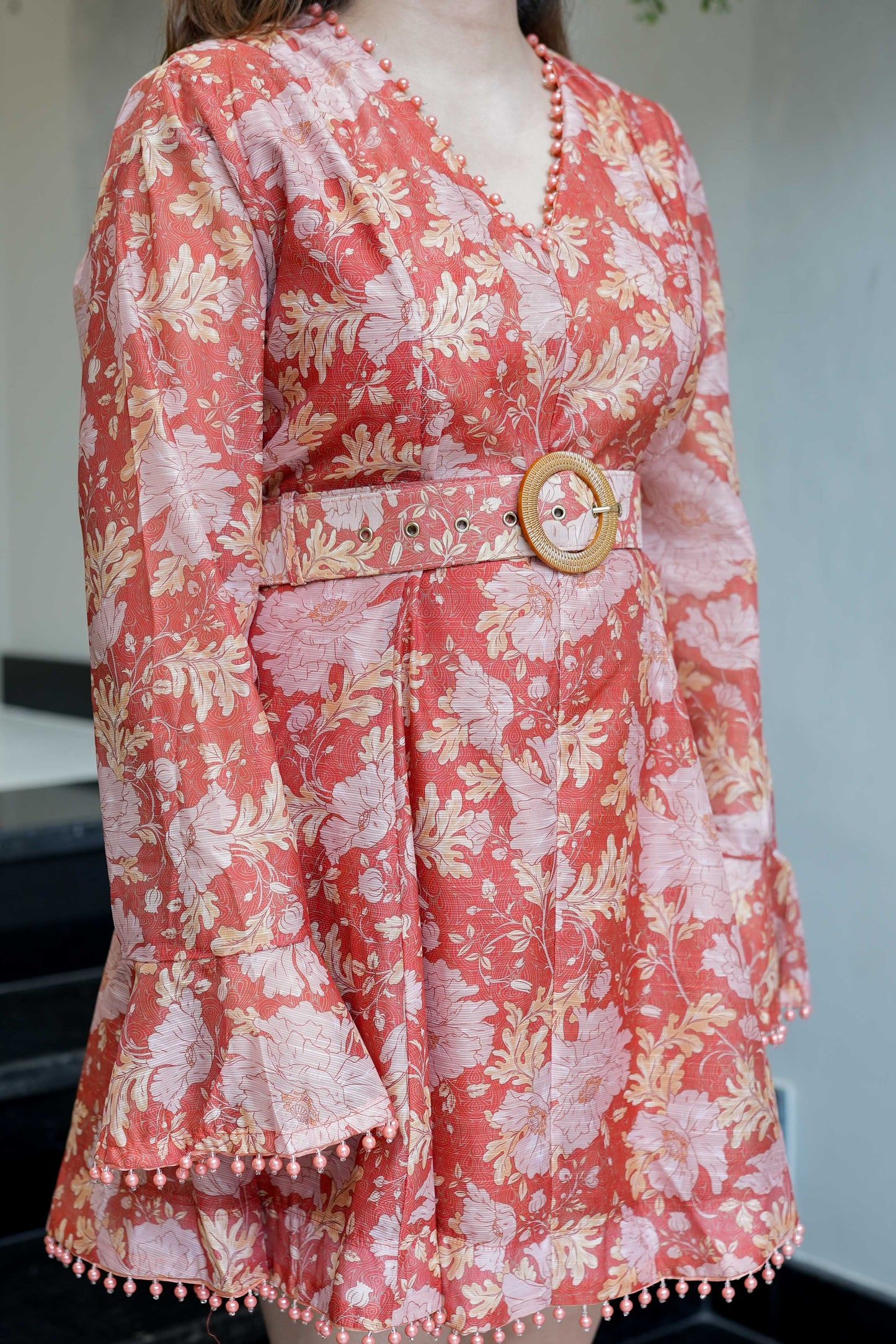 Vaco Printed Short Dress