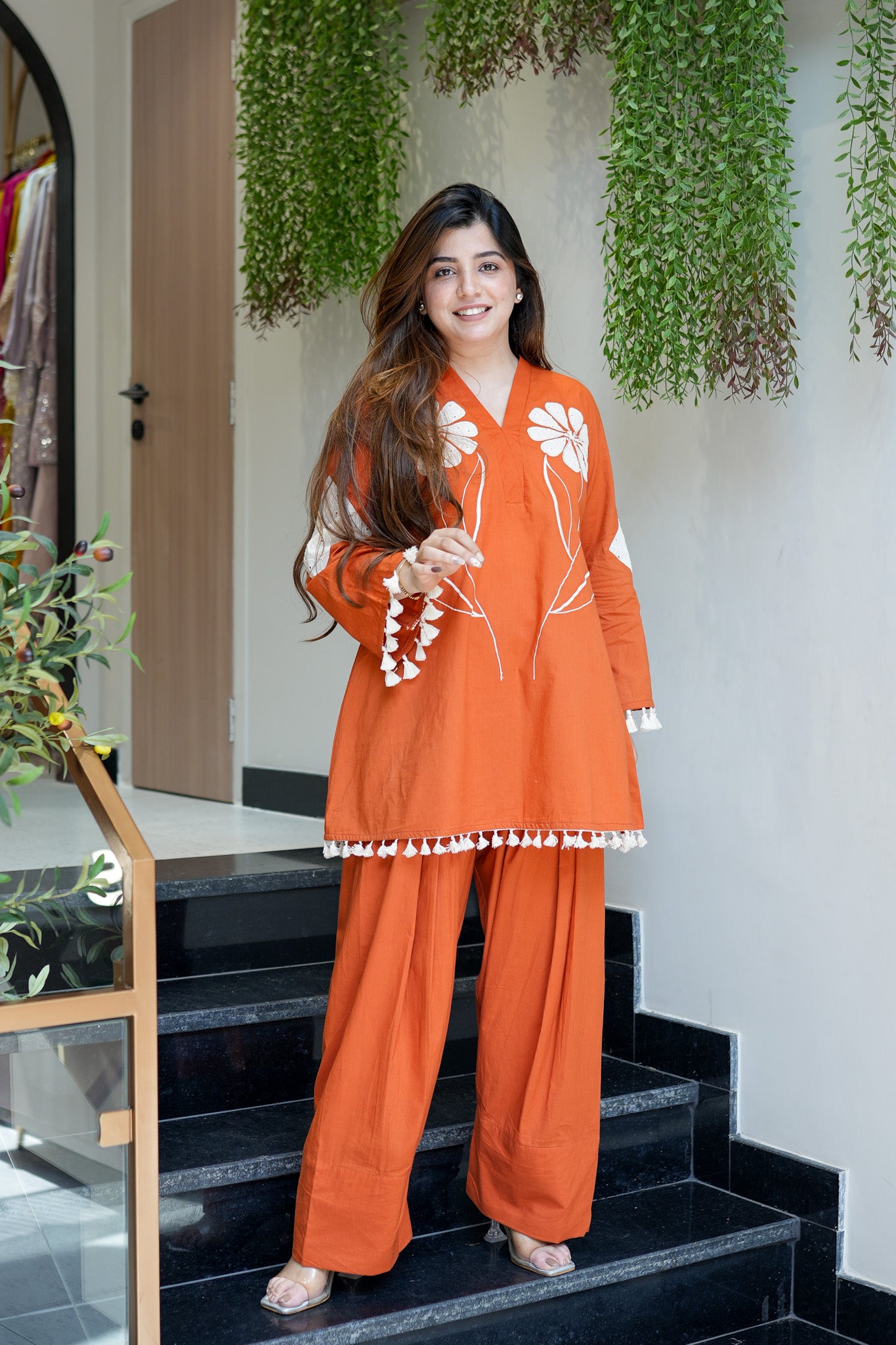 Maheera Schiffli Detailing Farsi Salwar Set