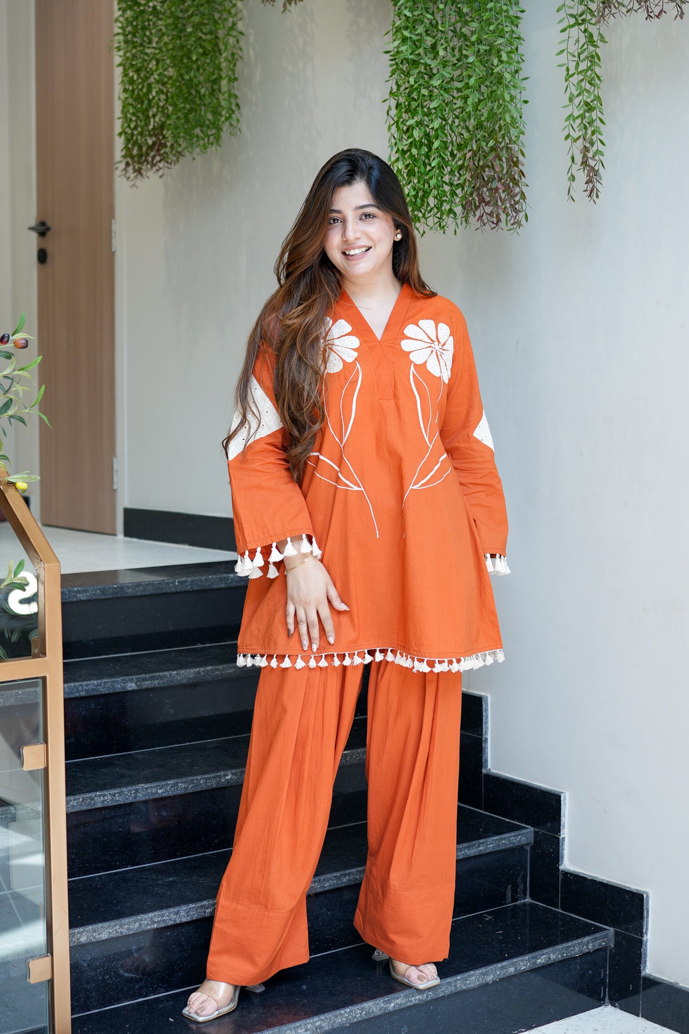 Maheera Schiffli Detailing Farsi Salwar Set