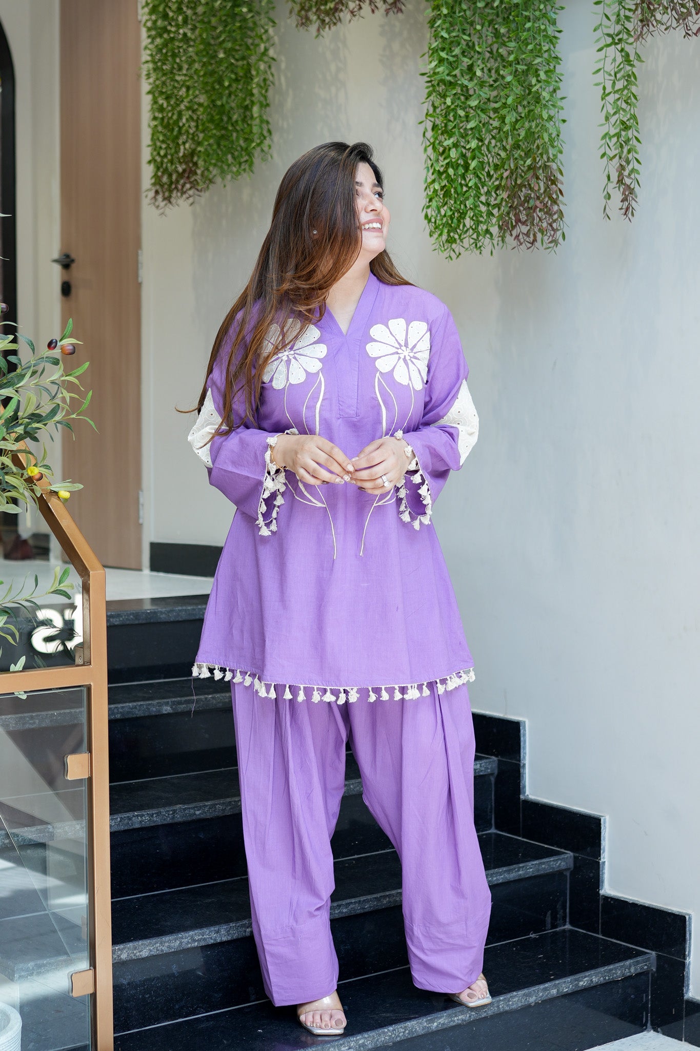 Maheera Schiffli Detailing Farsi Salwar Set