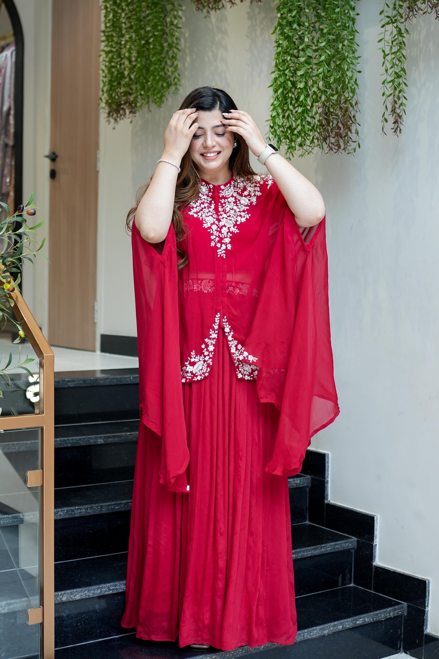 Vrishti Embroidered Three Piece Set