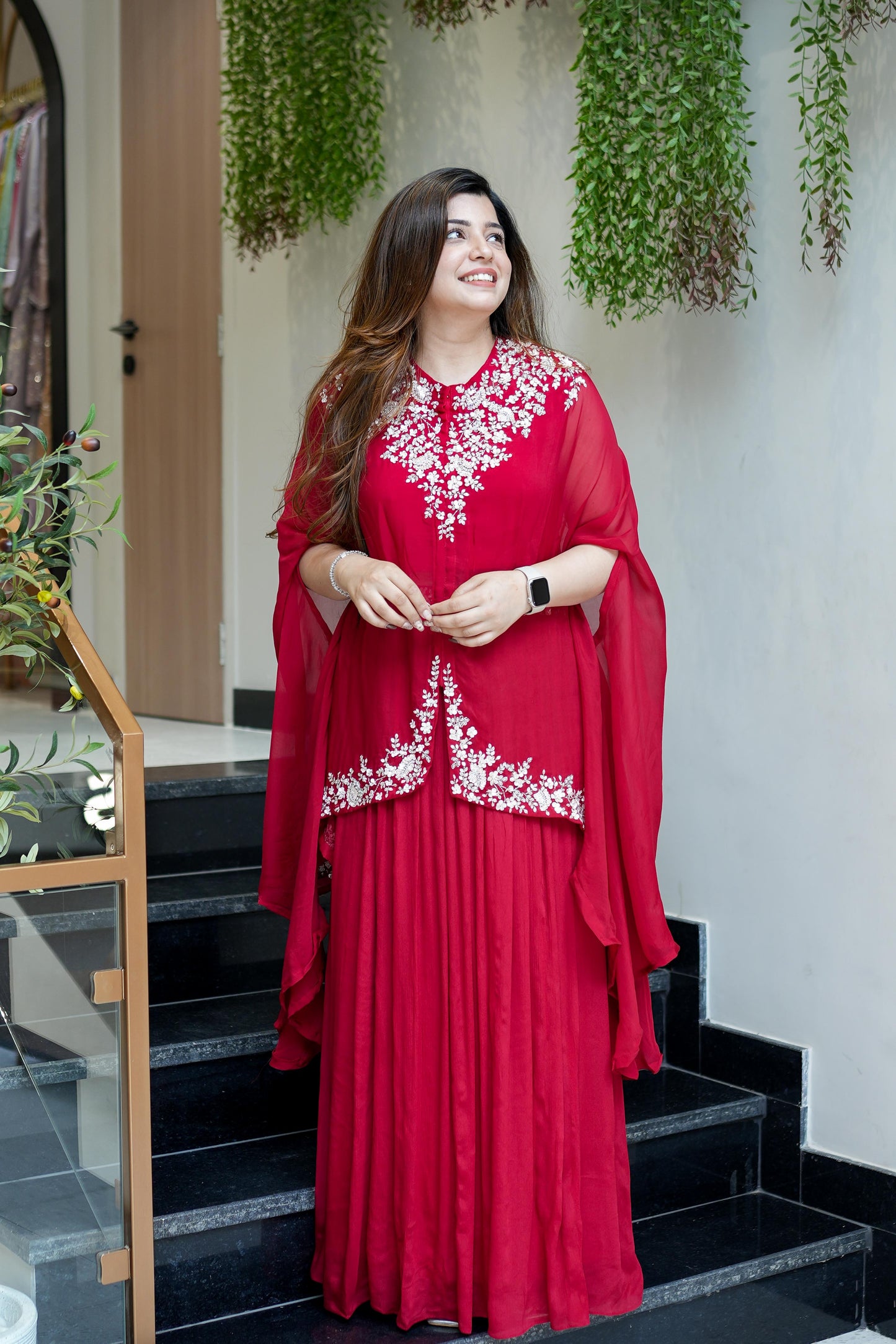 Vrishti Embroidered Three Piece Set