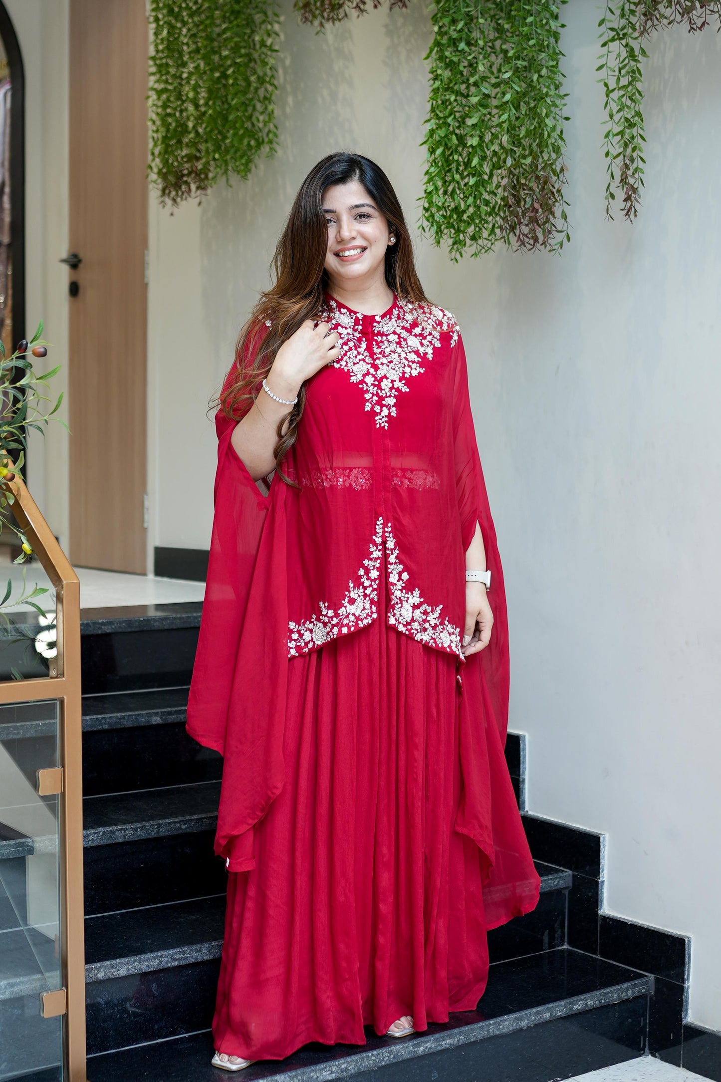 Vrishti Embroidered Three Piece Set