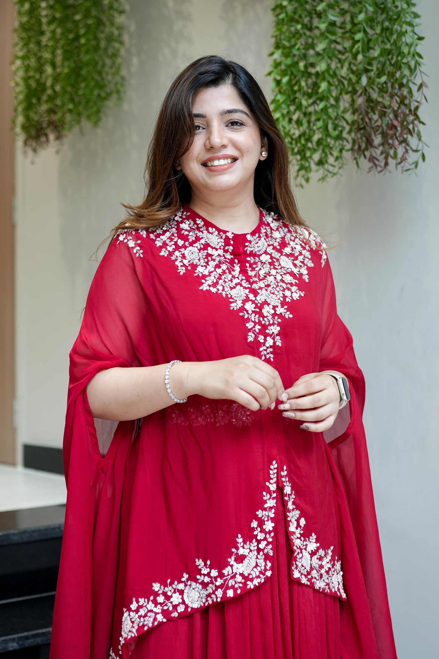 Vrishti Embroidered Three Piece Set
