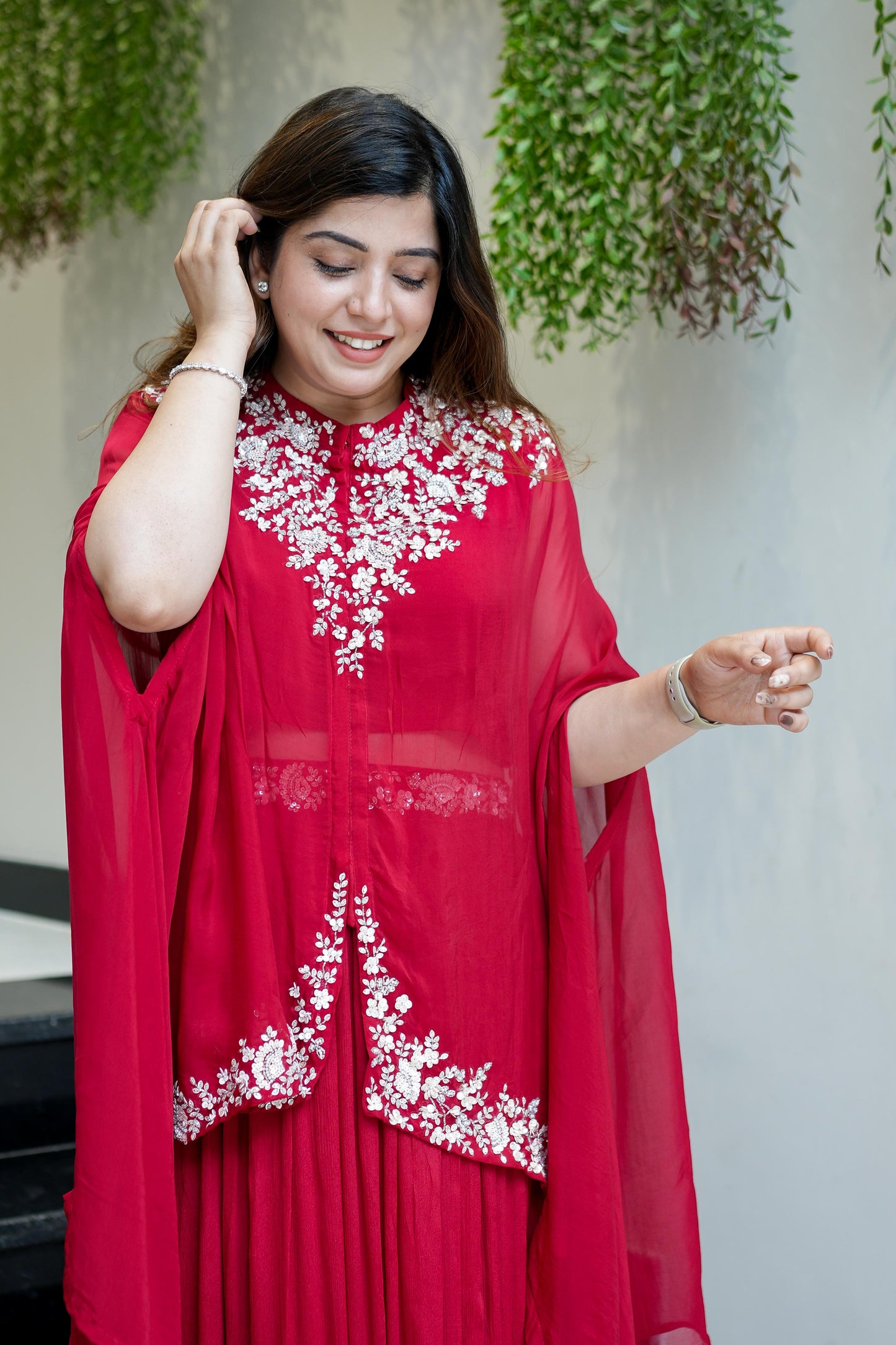 Vrishti Embroidered Three Piece Set