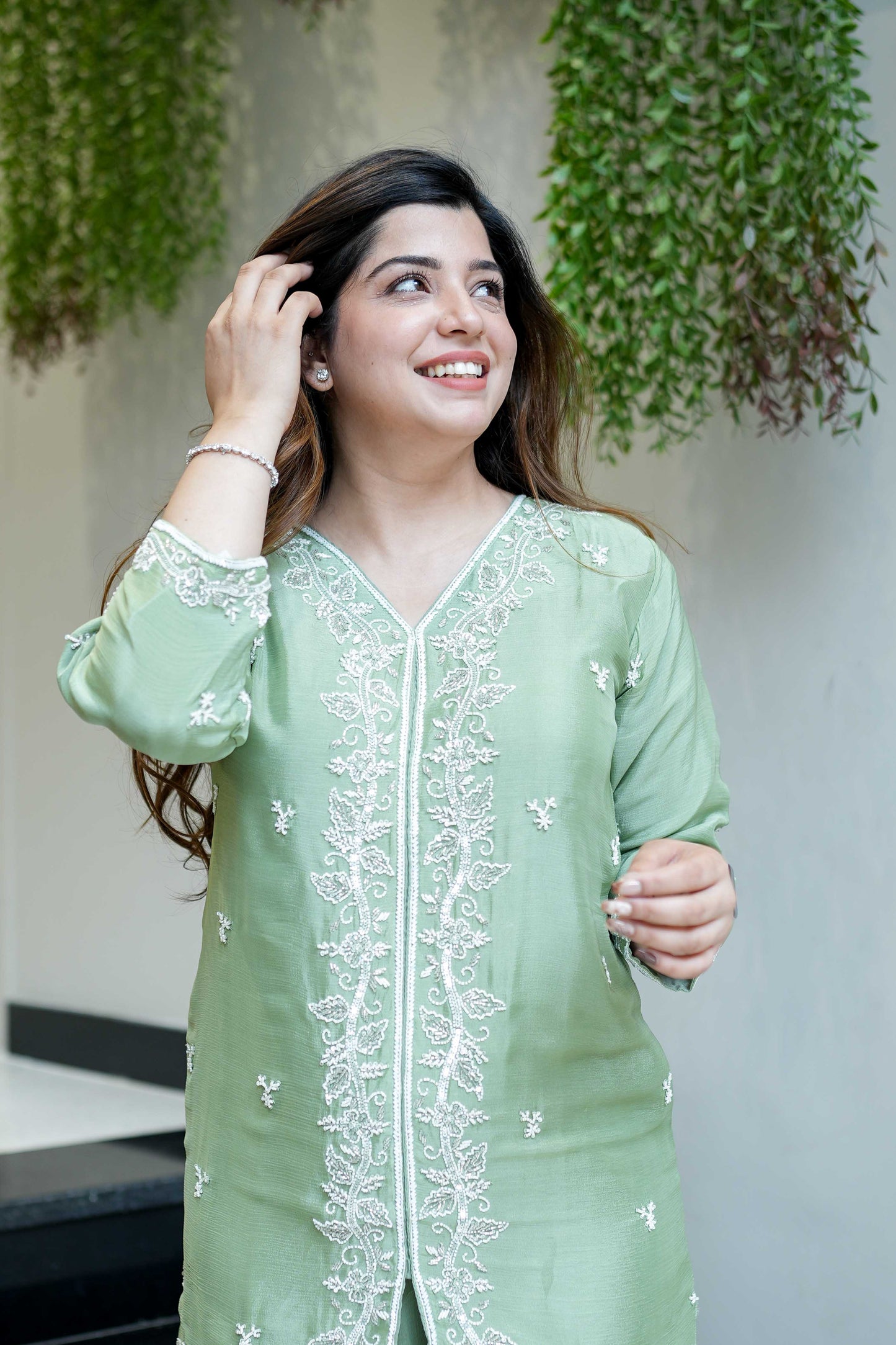 Martha Luxe Embroidred Cord Set