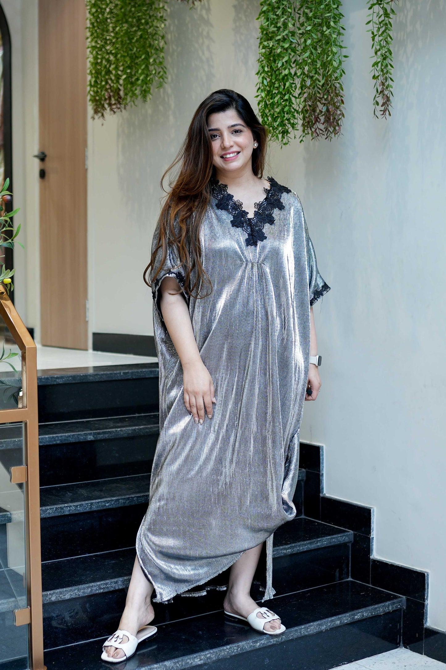 Garza Metallic Dress