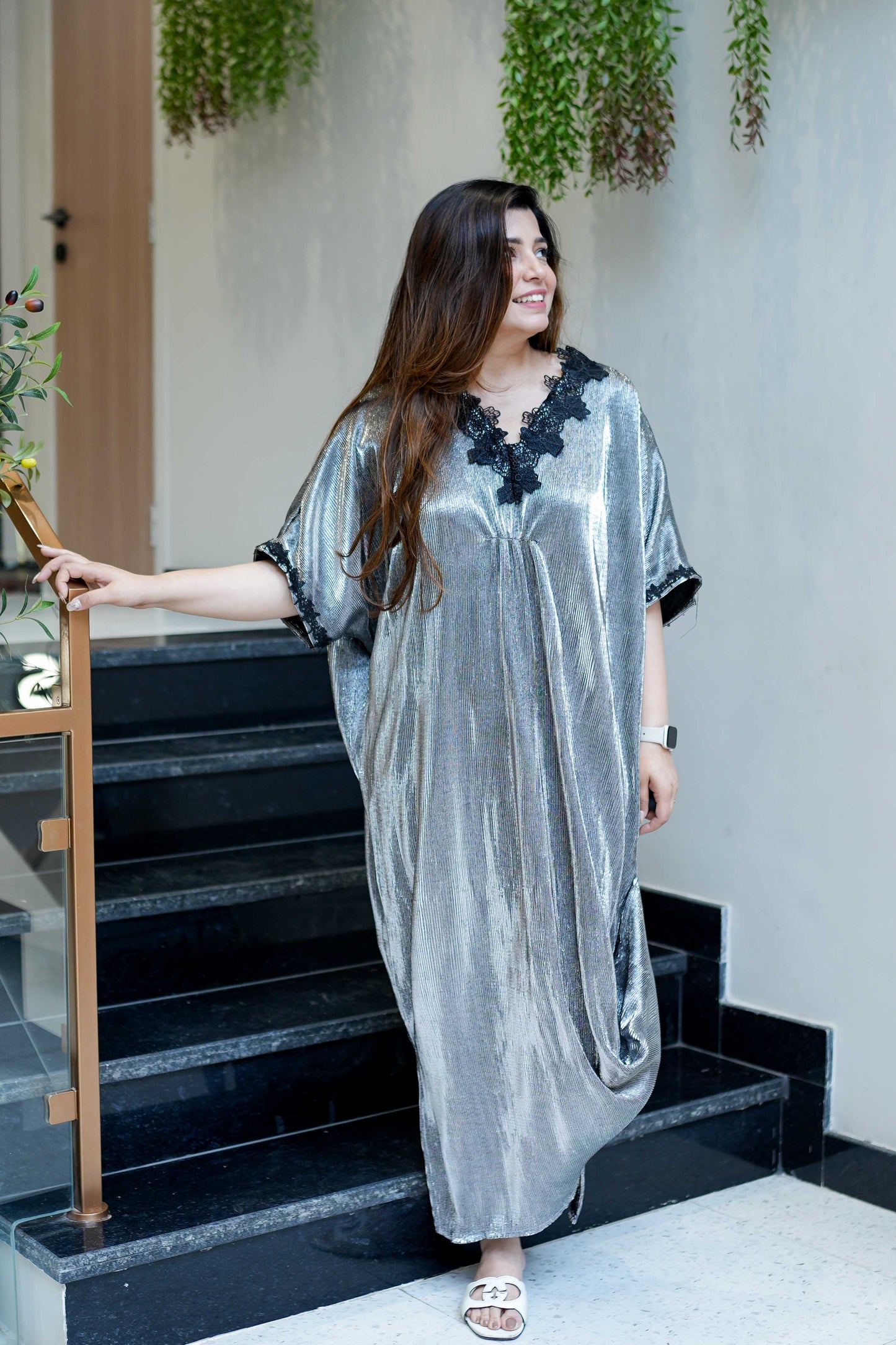 Garza Metallic Dress