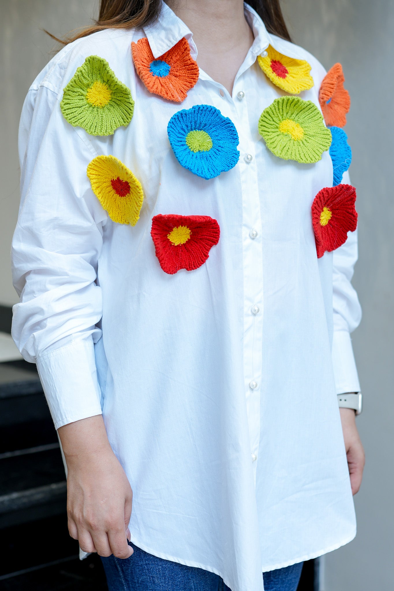 Andrew Floral Patch Detailing Shirt