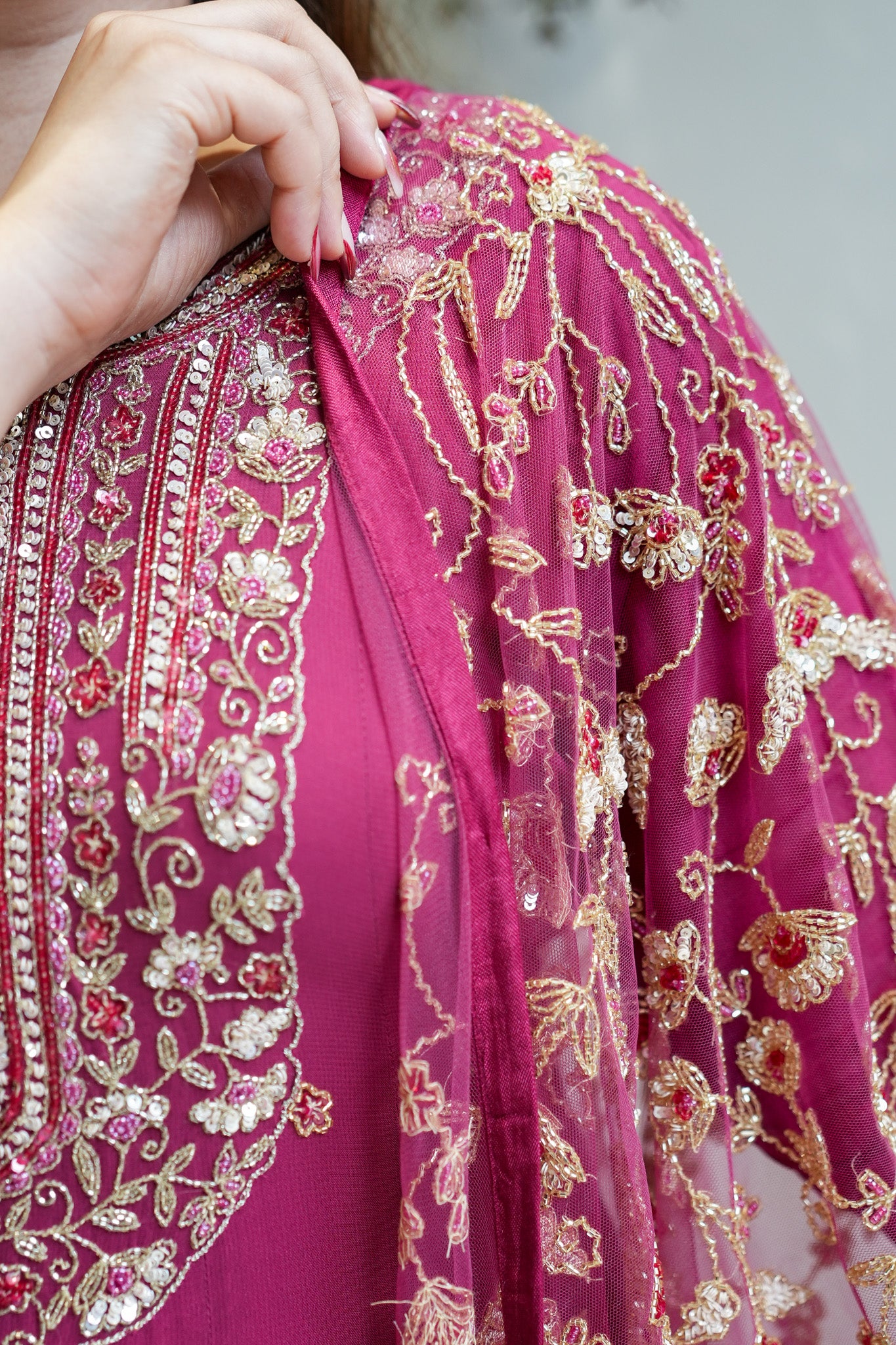 Reva Hand Embroidered Anarkali Set