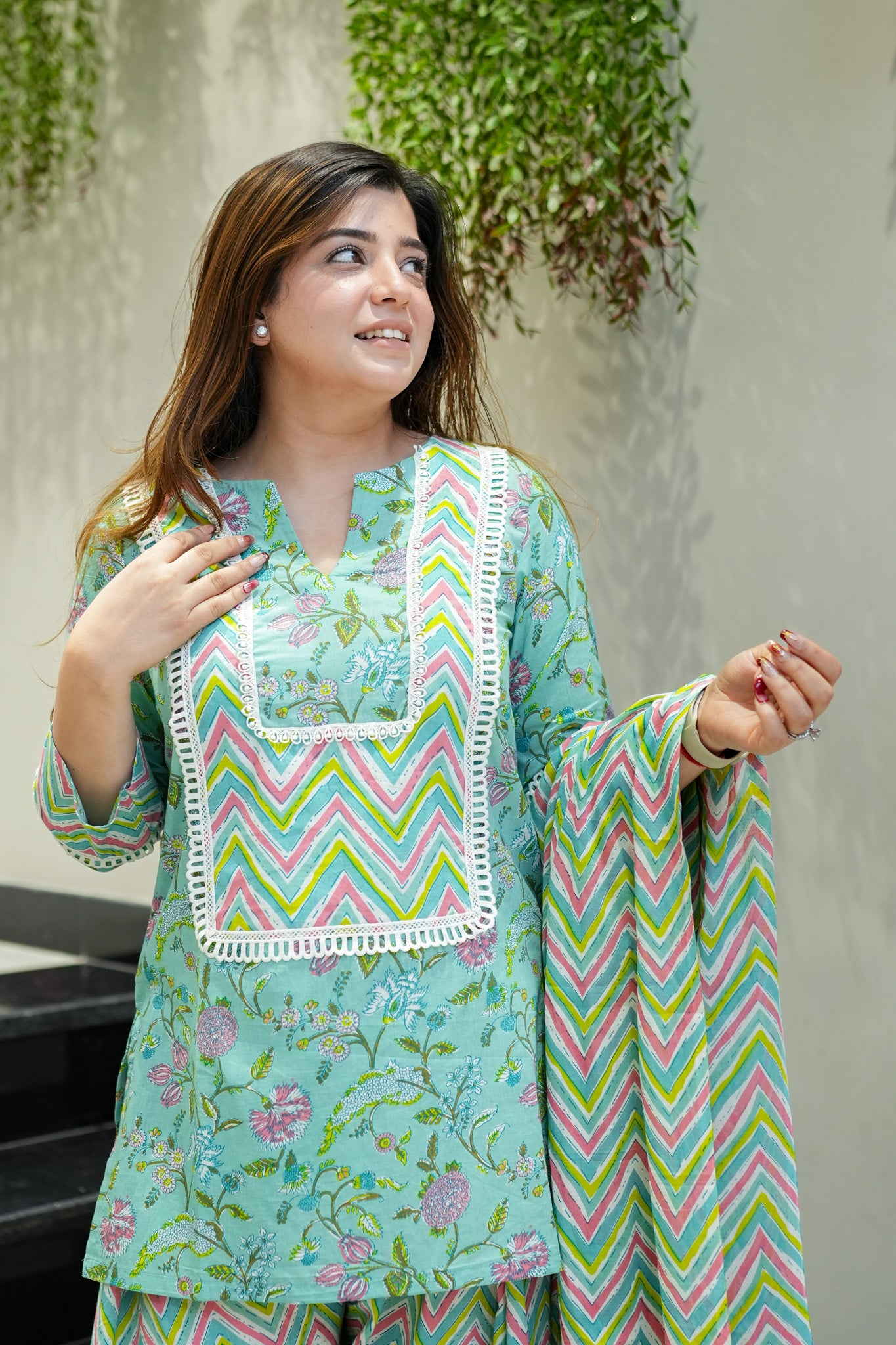 Basma Printed Farshi Salwar Set