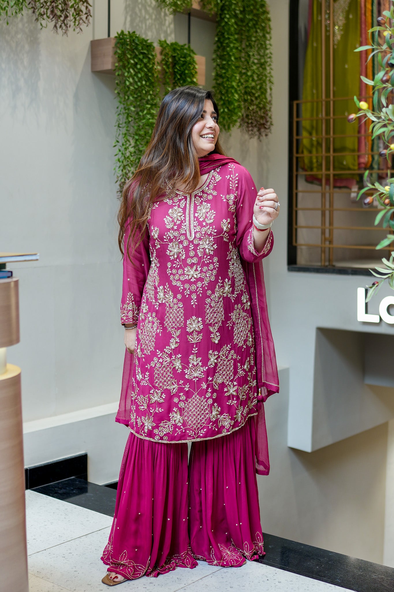 Farisa Hand Embroidered Sharara Set