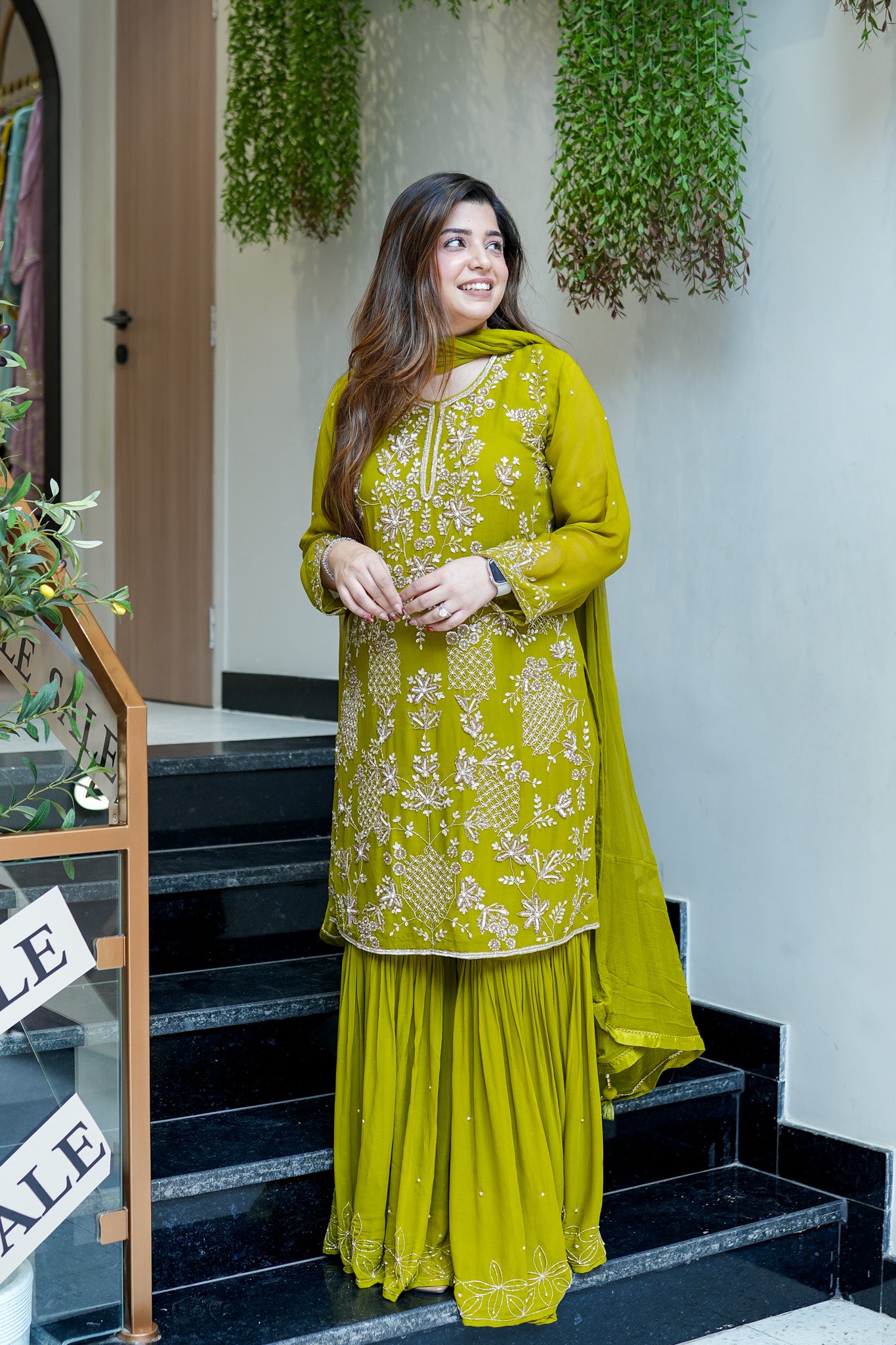 Farisa Hand Embroidered Sharara Set