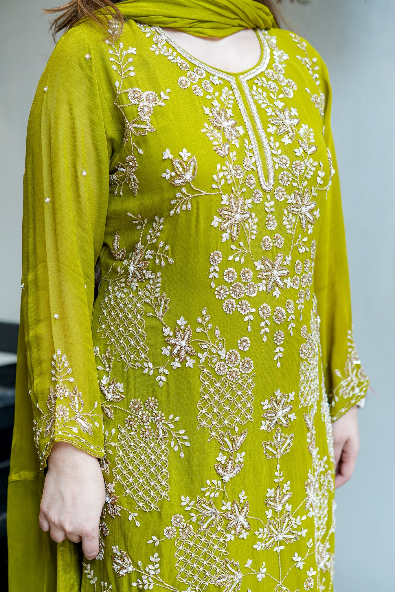 Farisa Hand Embroidered Sharara Set