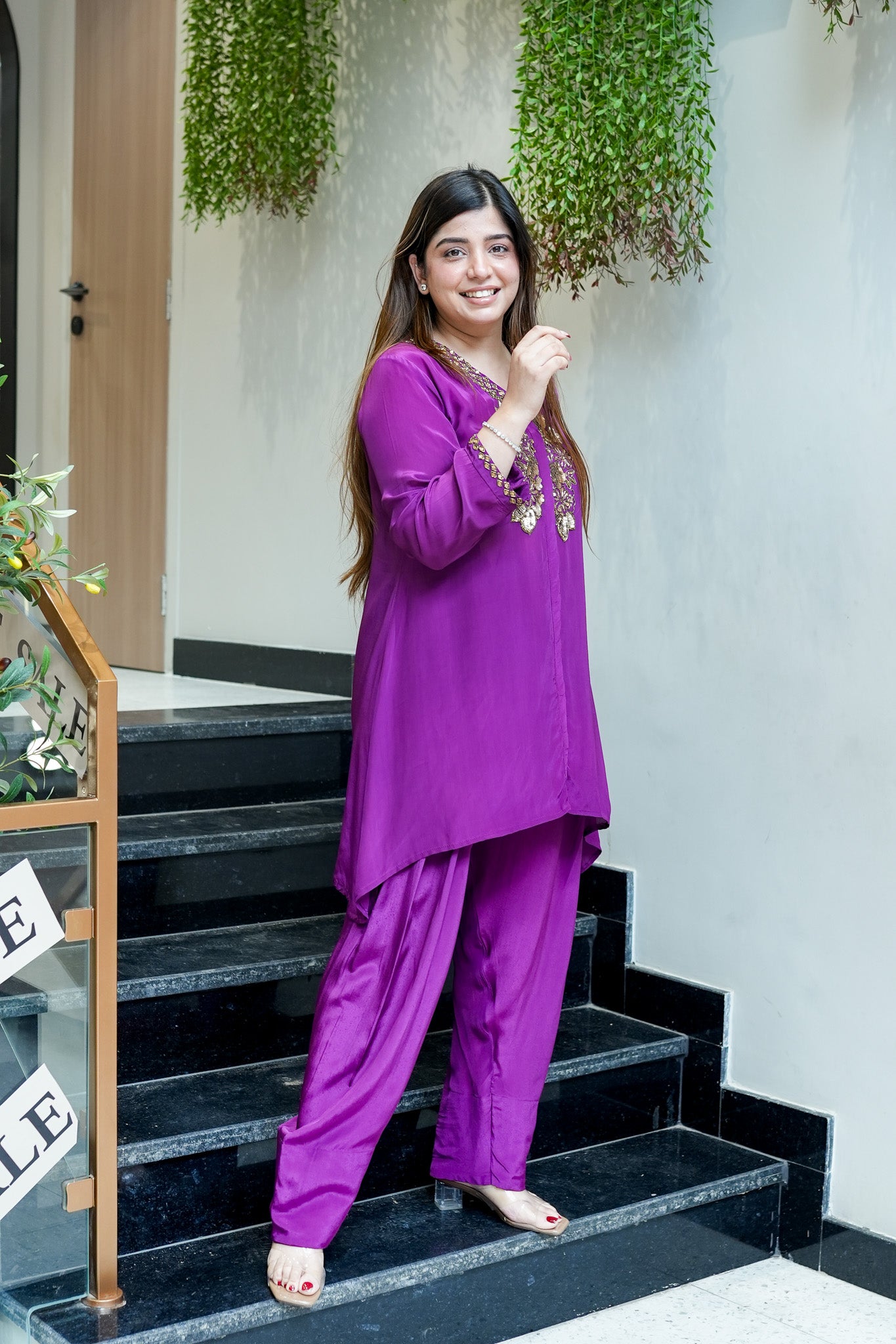 Reefa Embroidered Co ord Set