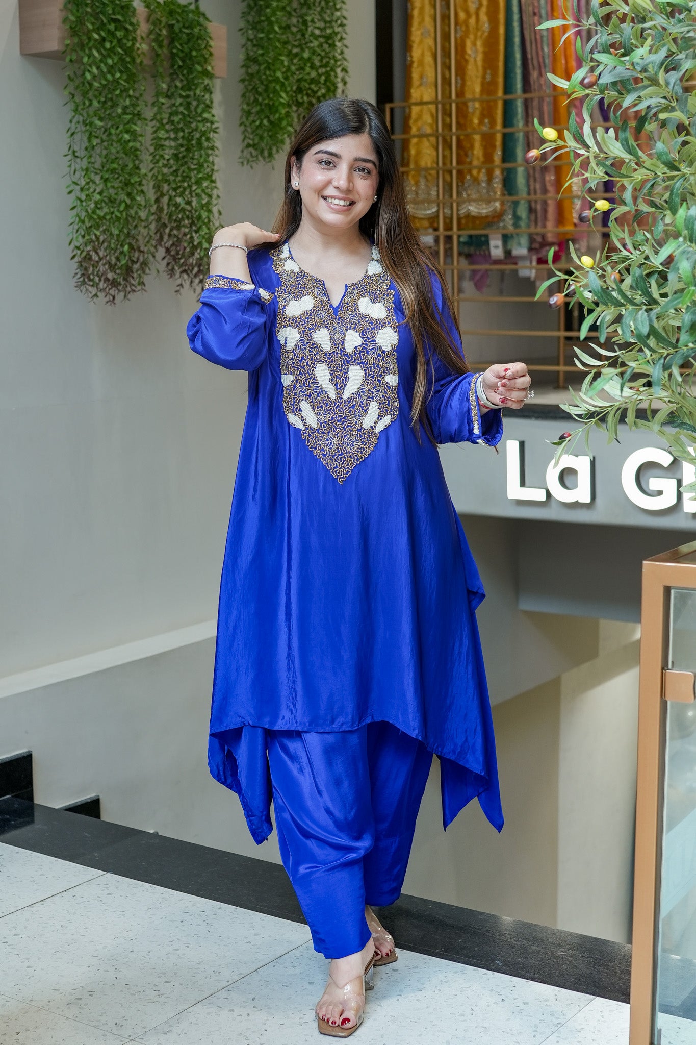 Doha Embroidered Co ord Set
