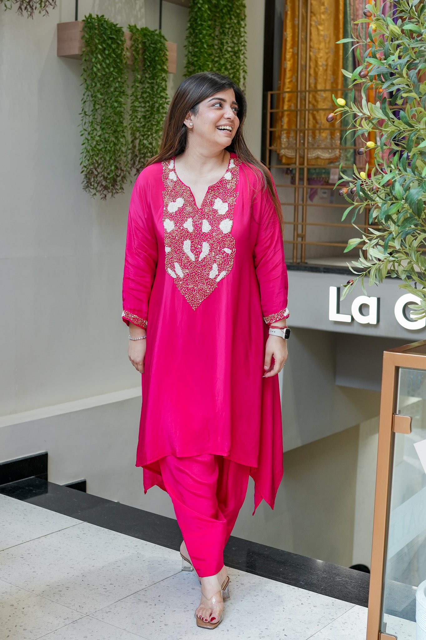 Doha Embroidered Co ord Set