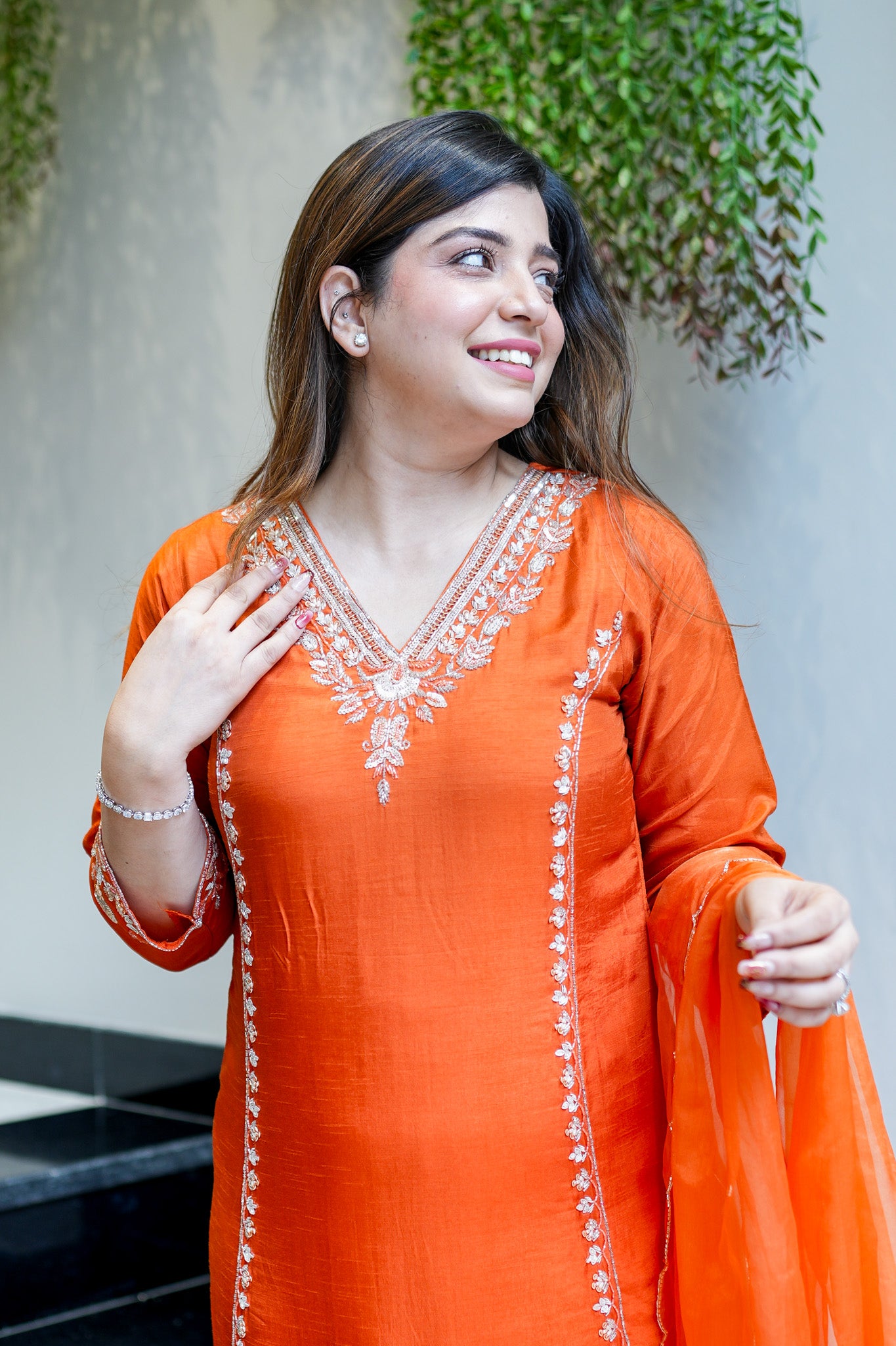 Visaya Hand Embroidered Suit Set