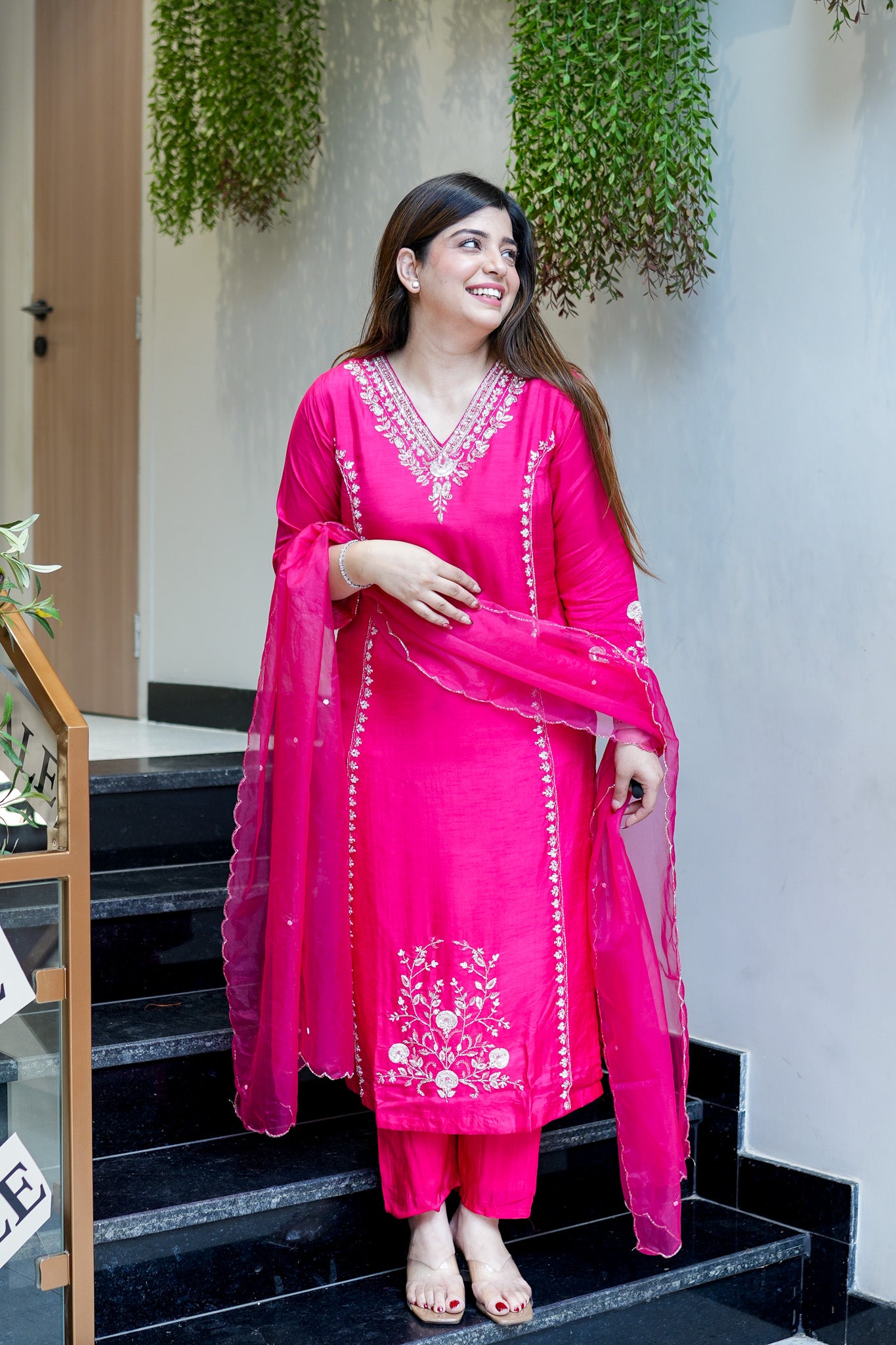 Visaya Hand Embroidered Suit Set