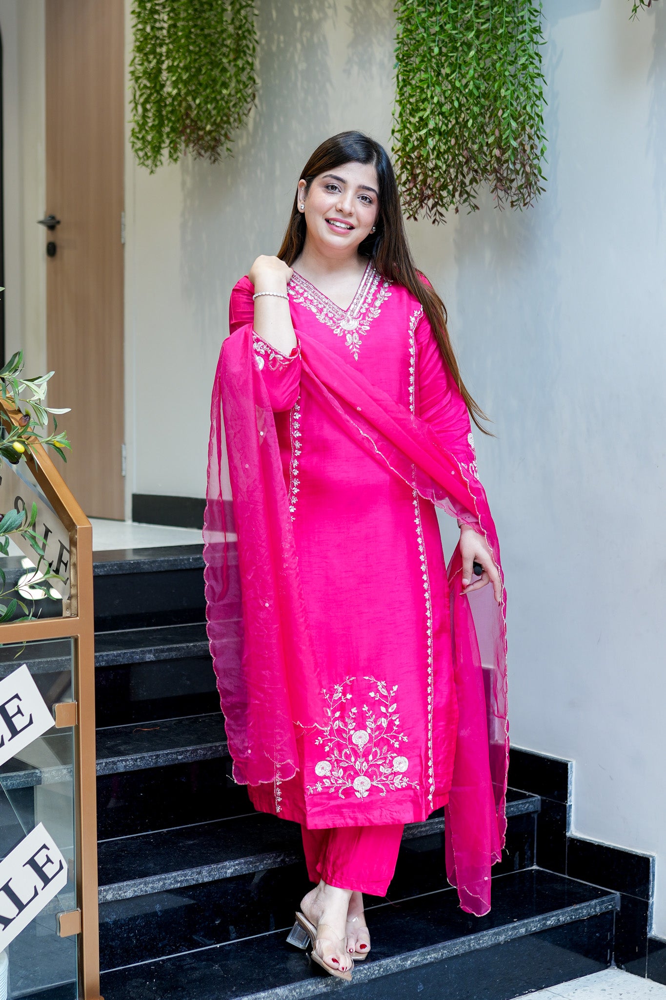 Visaya Hand Embroidered Suit Set