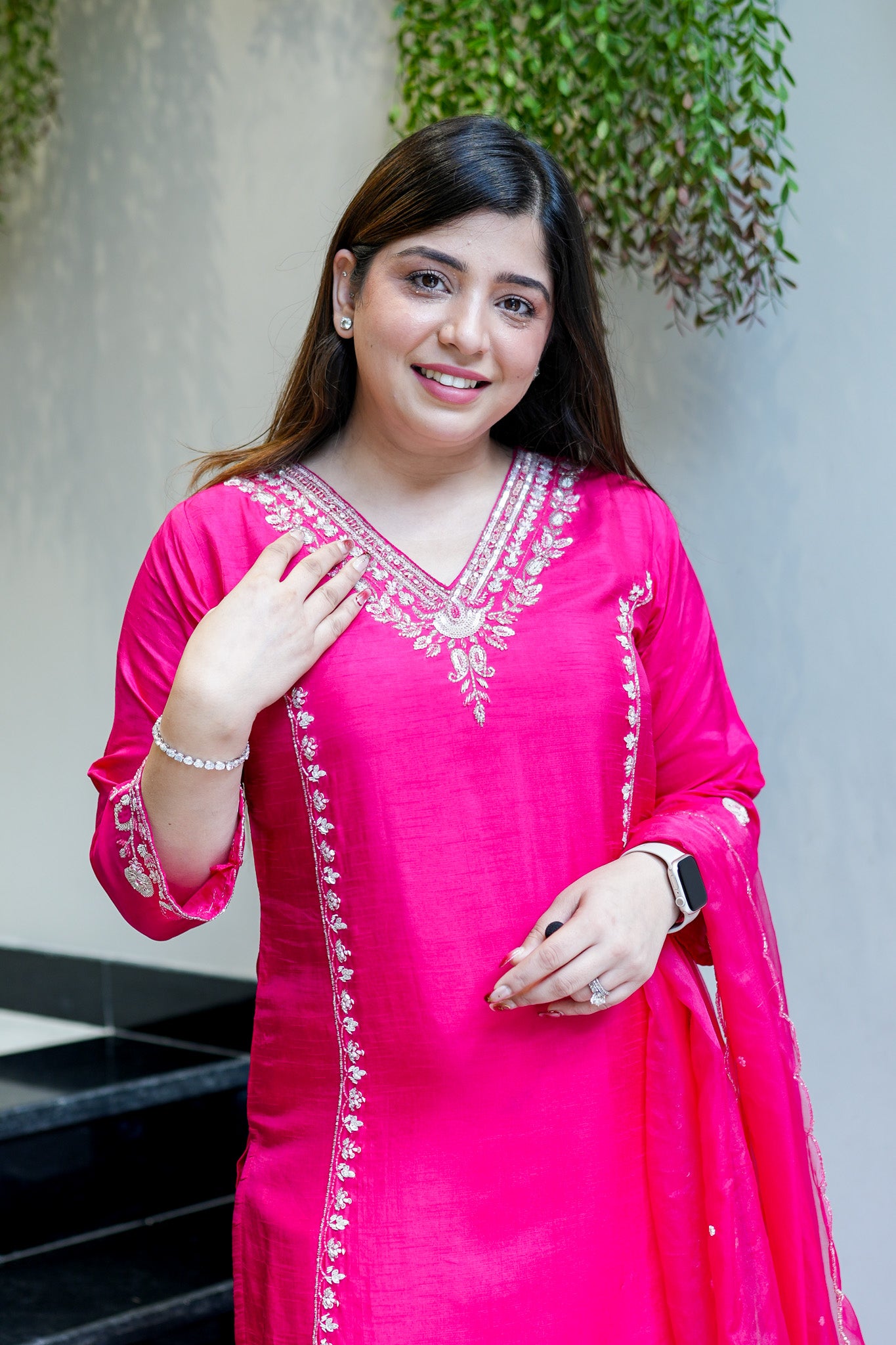 Visaya Hand Embroidered Suit Set