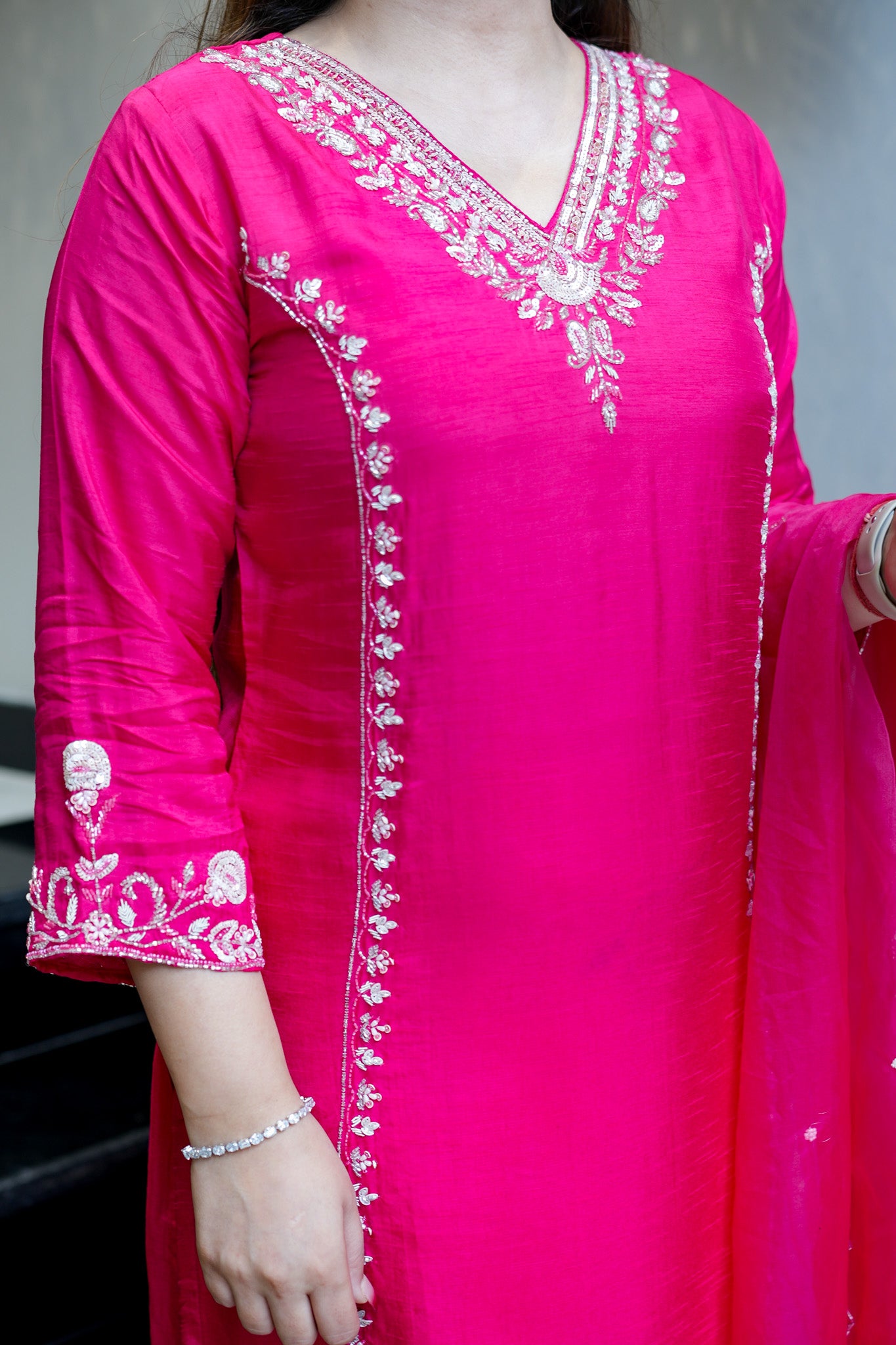 Visaya Hand Embroidered Suit Set