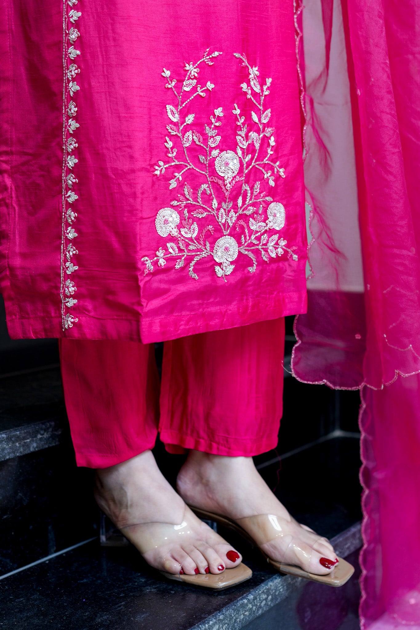 Visaya Hand Embroidered Suit Set