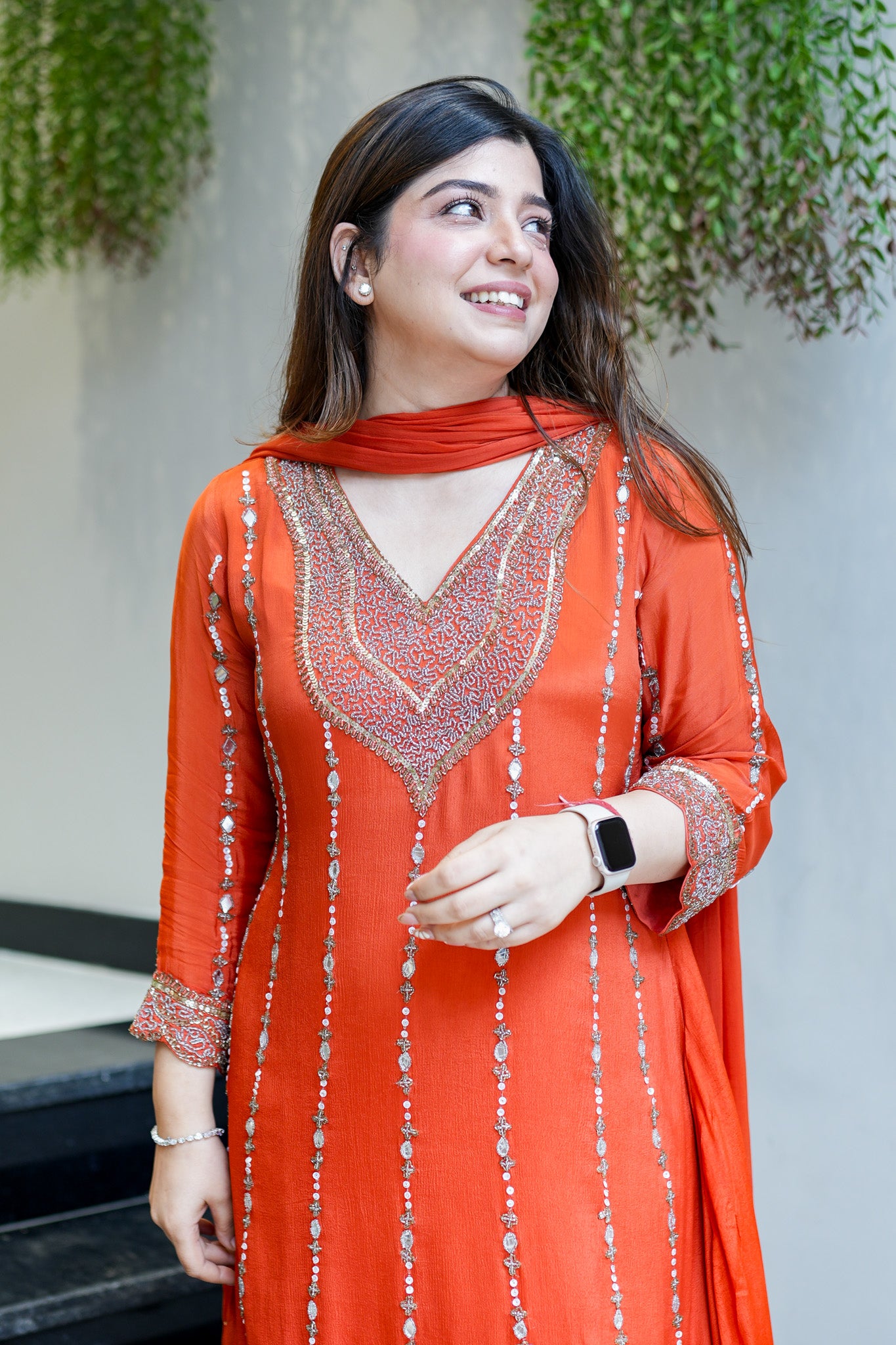 Fanah Hand Embroidered Anarkali Suit Set