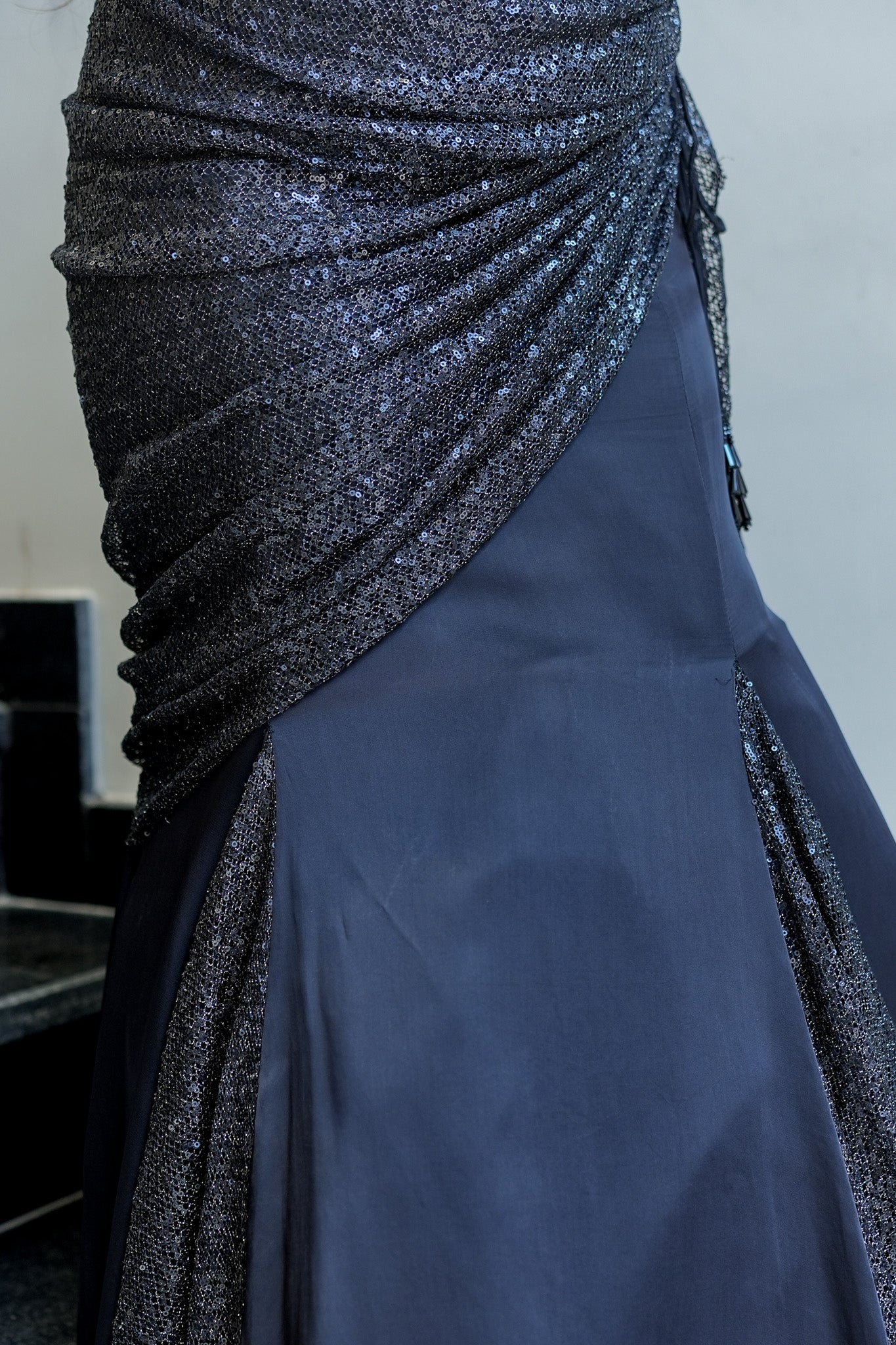 Razia Black Fish Cut Skirt With Corset