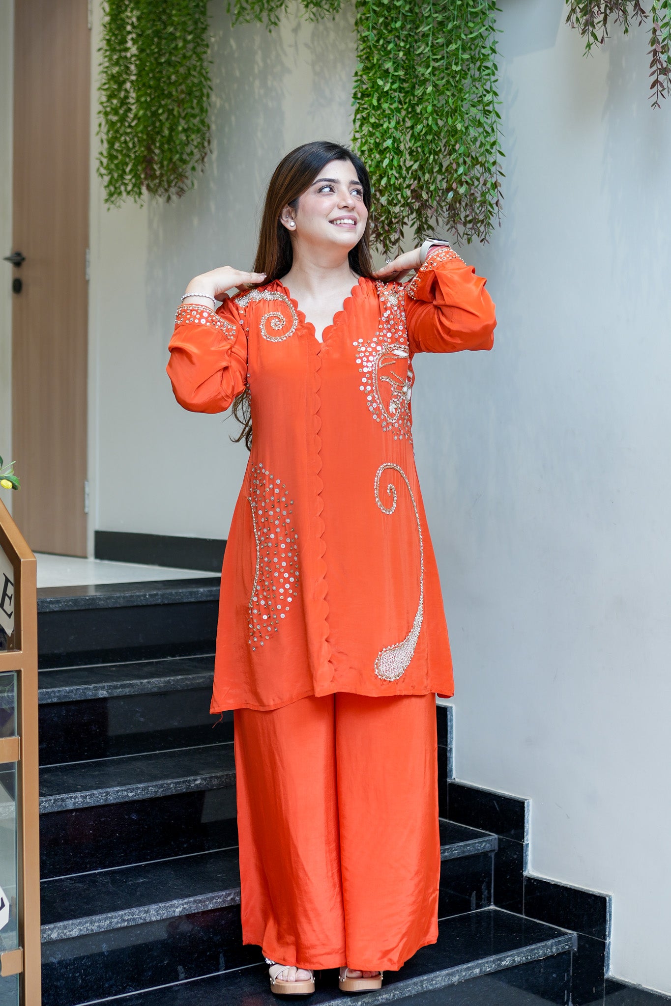 Khubani Embroidered Co ord Set