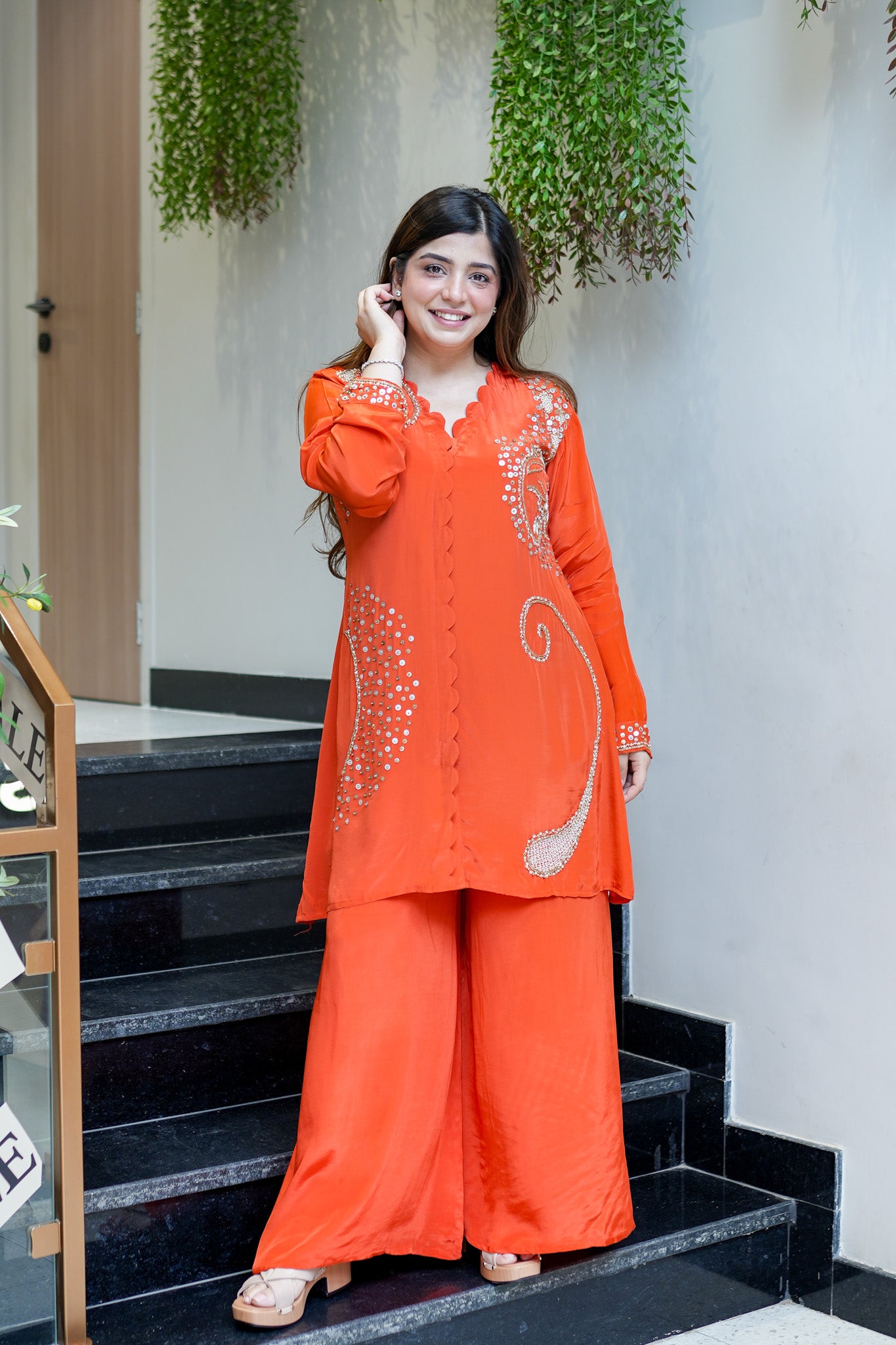 Khubani Embroidered Co ord Set