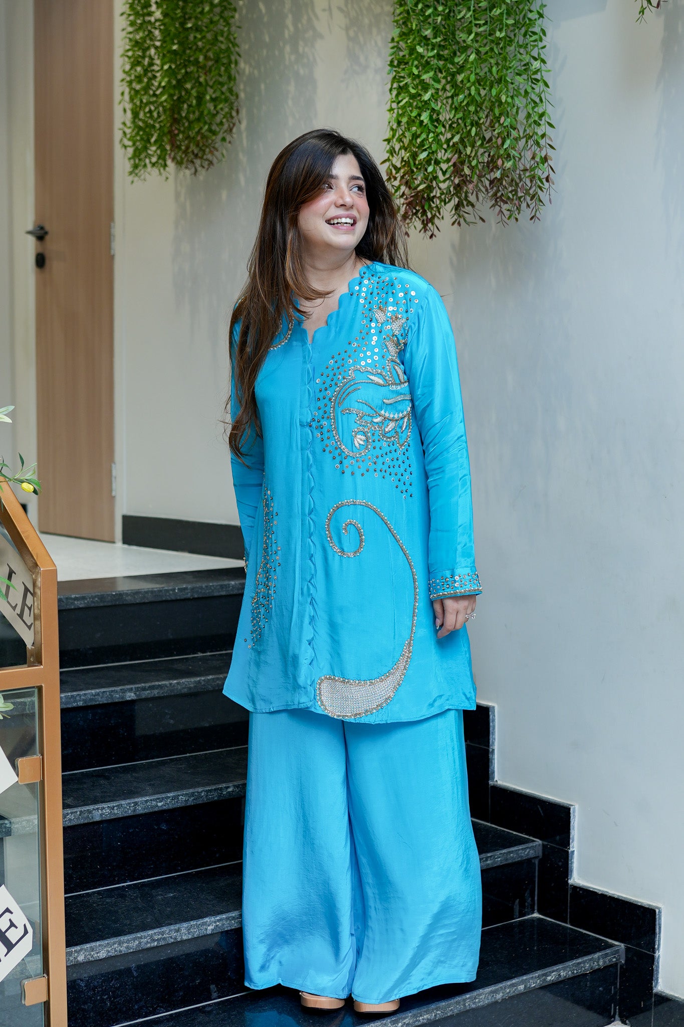 Khubani Embroidered Co ord Set