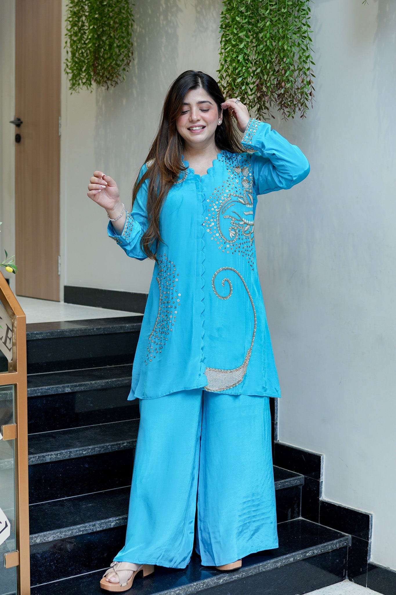 Khubani Embroidered Co ord Set