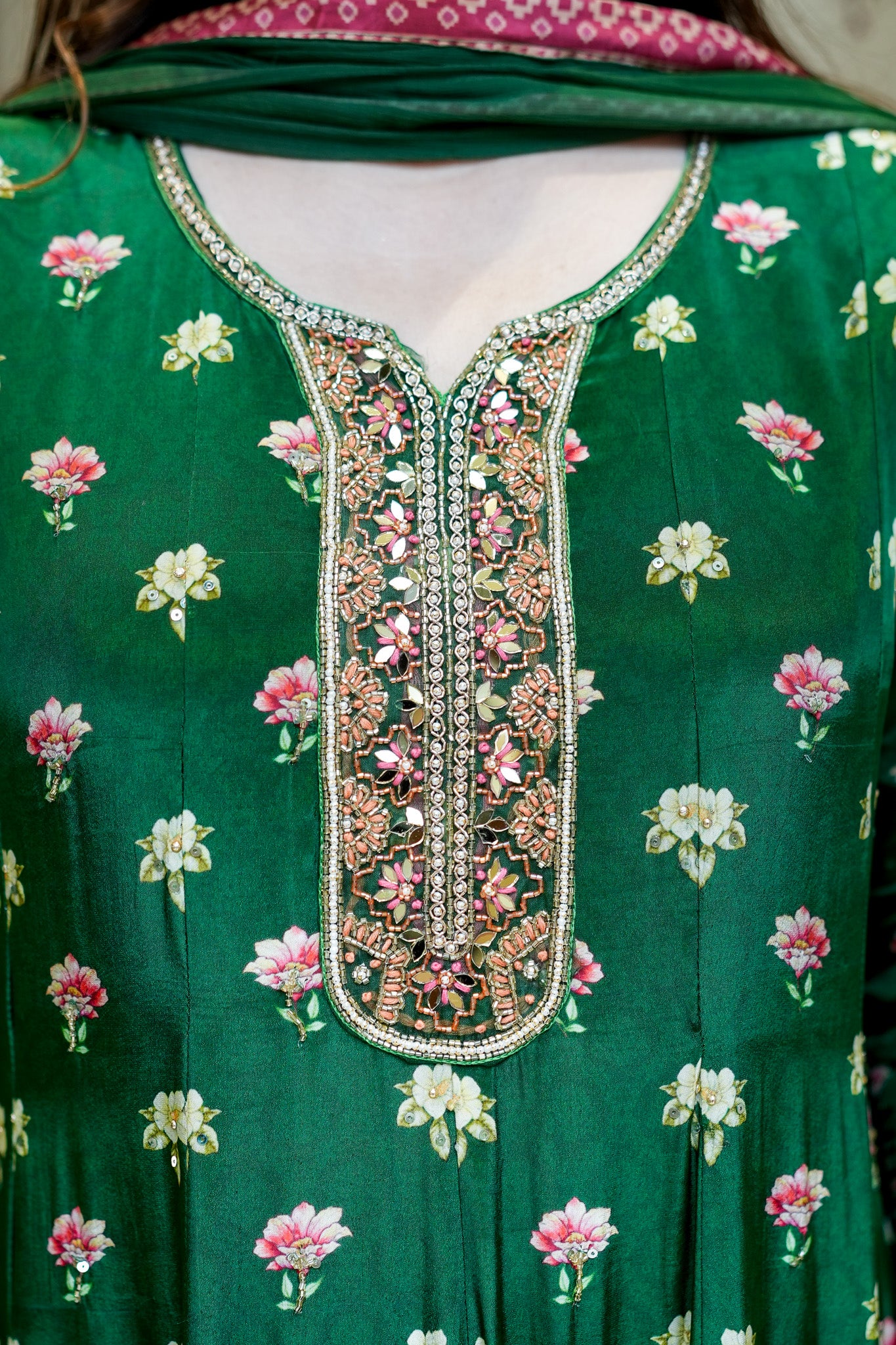 Suhana Digital Print Anarkali Suit Set