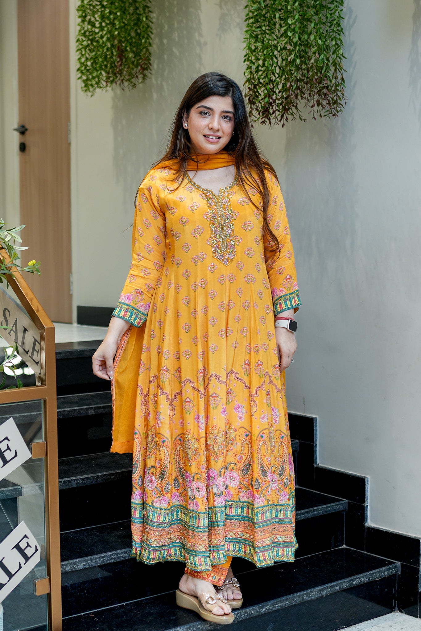 Suhana Digital Print Anarkali Suit Set