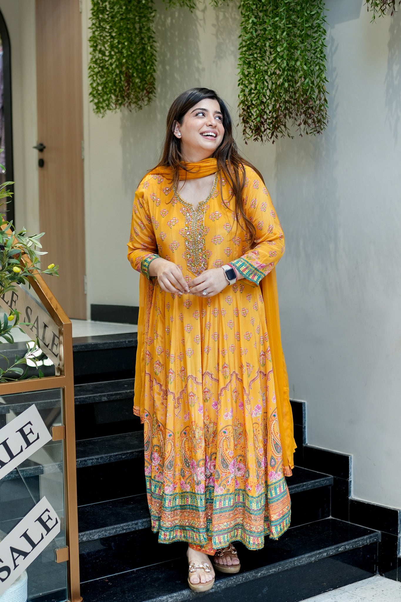 Suhana Digital Print Anarkali Suit Set