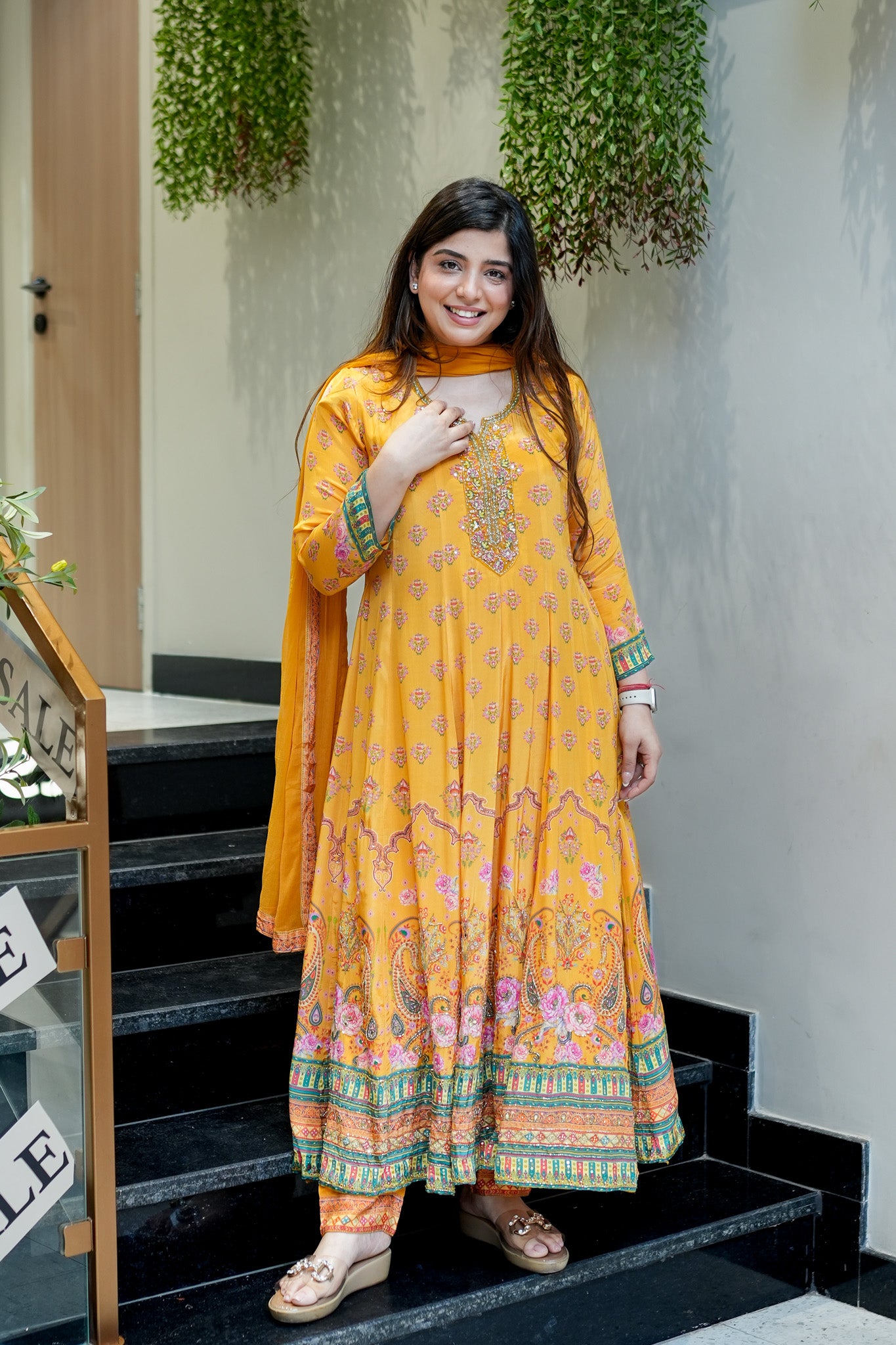 Suhana Digital Print Anarkali Suit Set
