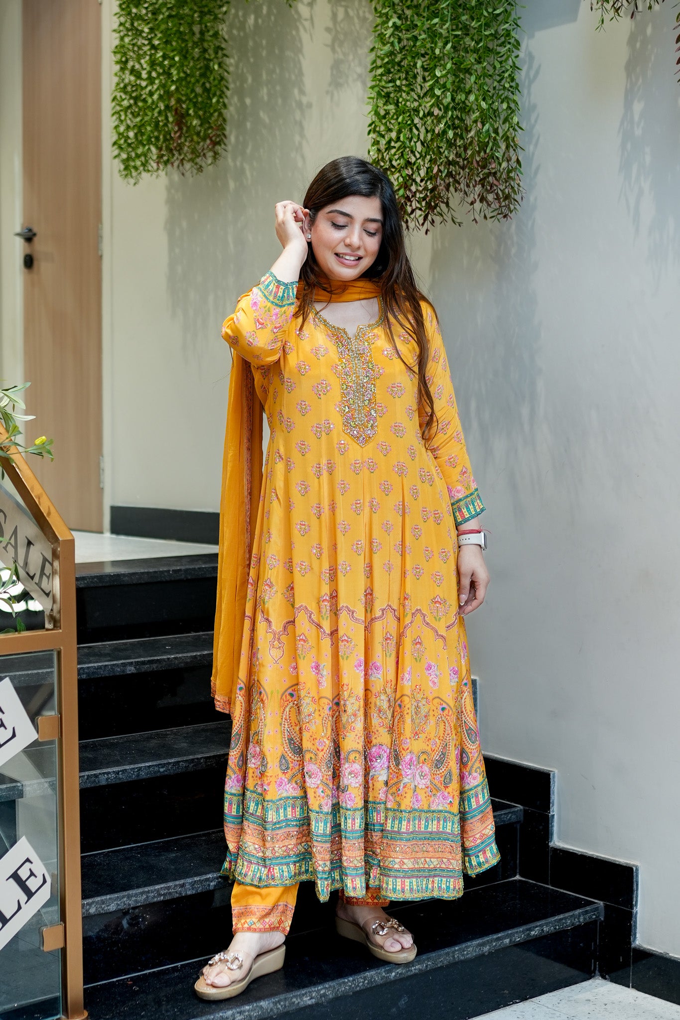 Suhana Digital Print Anarkali Suit Set
