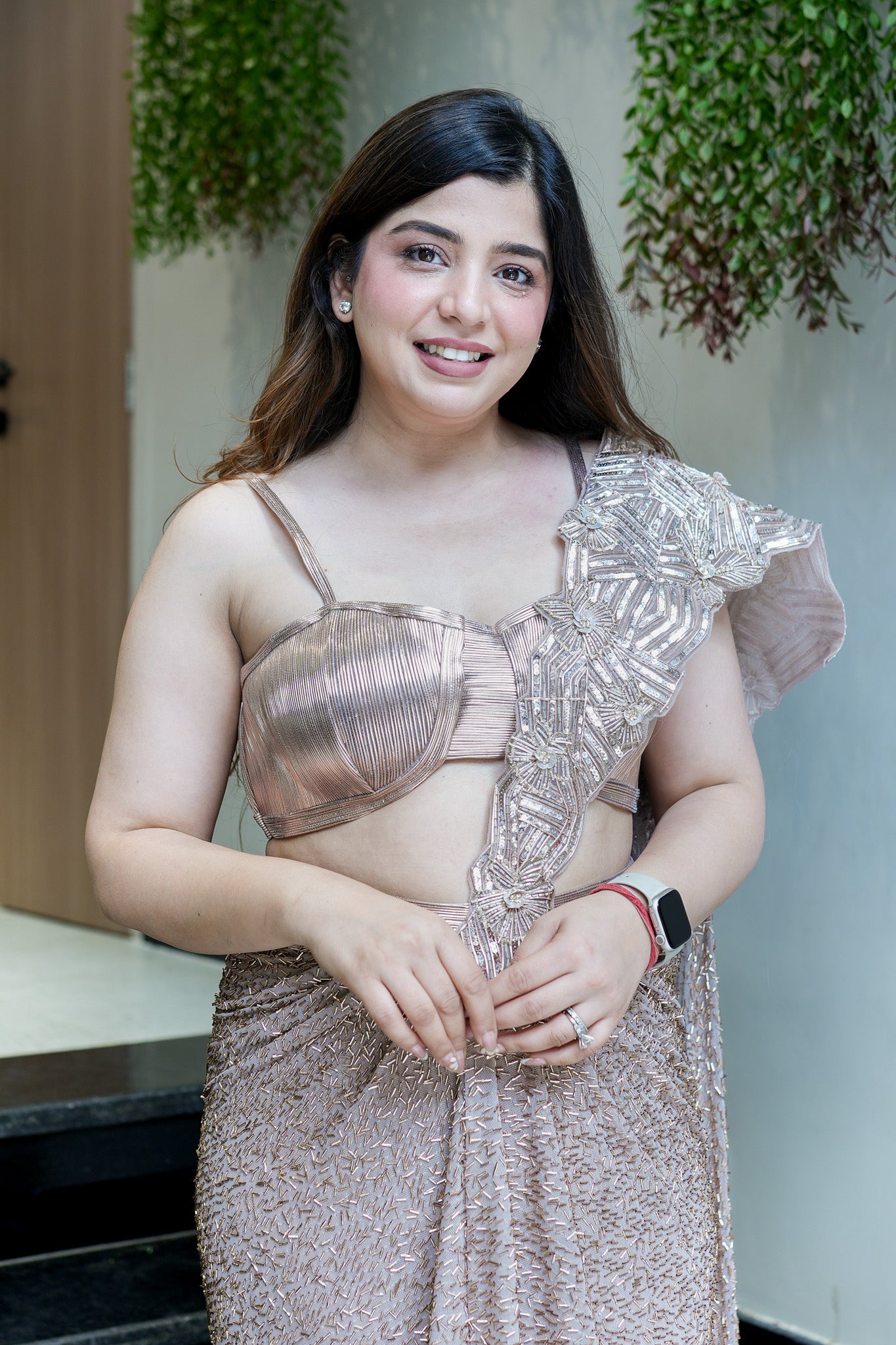 Simaya Embroidered Drape Saree