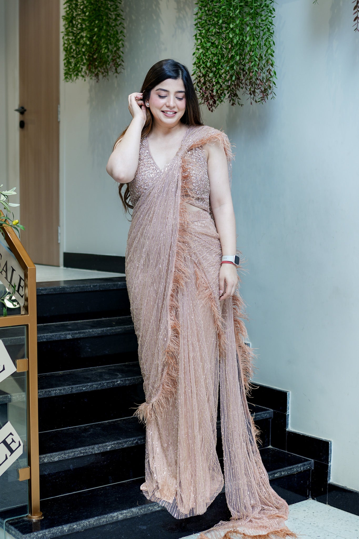 Harnoor Embroidered Drape Saree