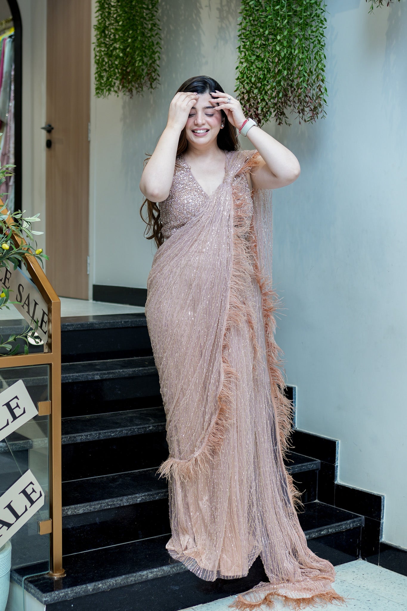 Harnoor Embroidered Drape Saree